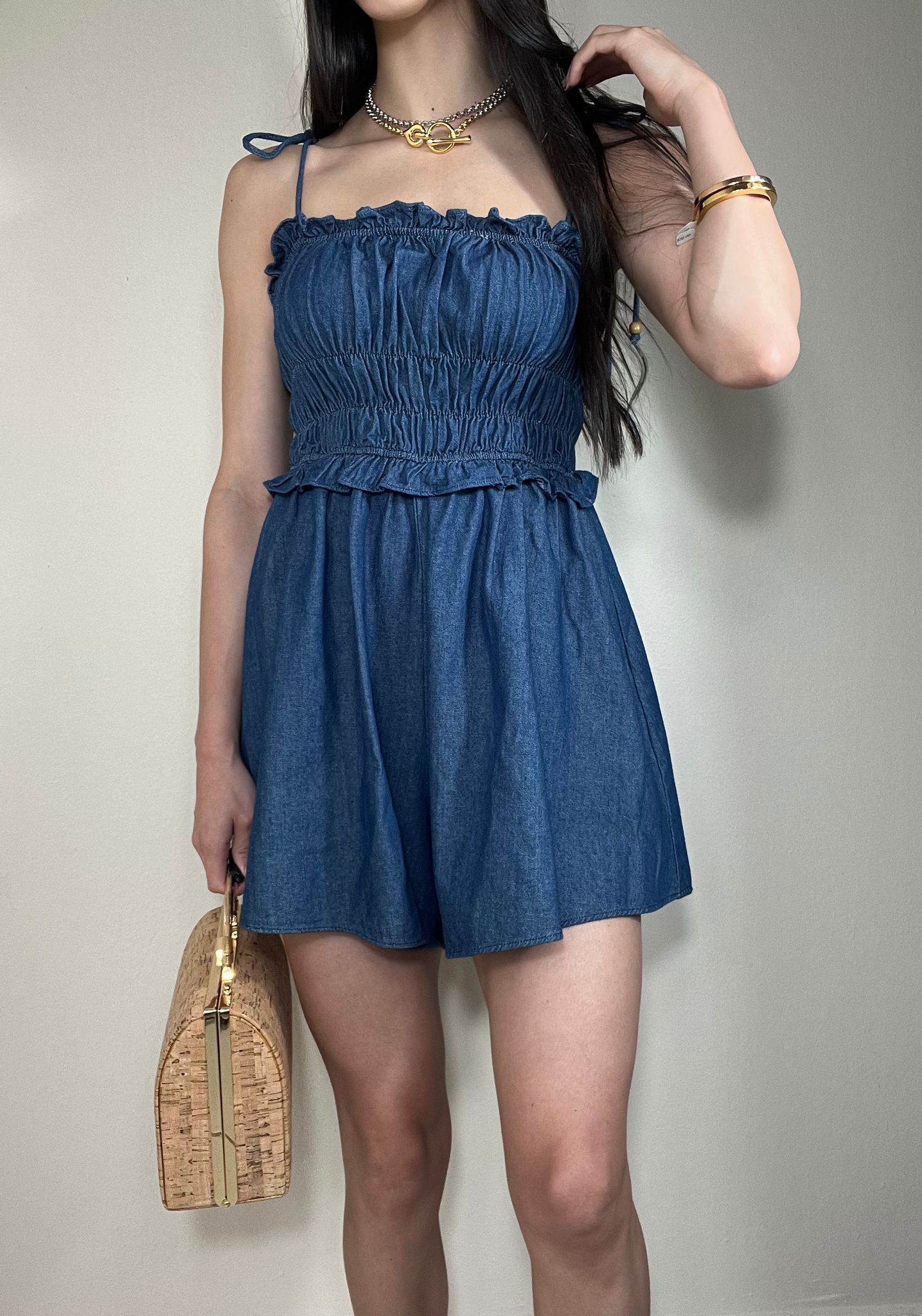Marla Denim Romper