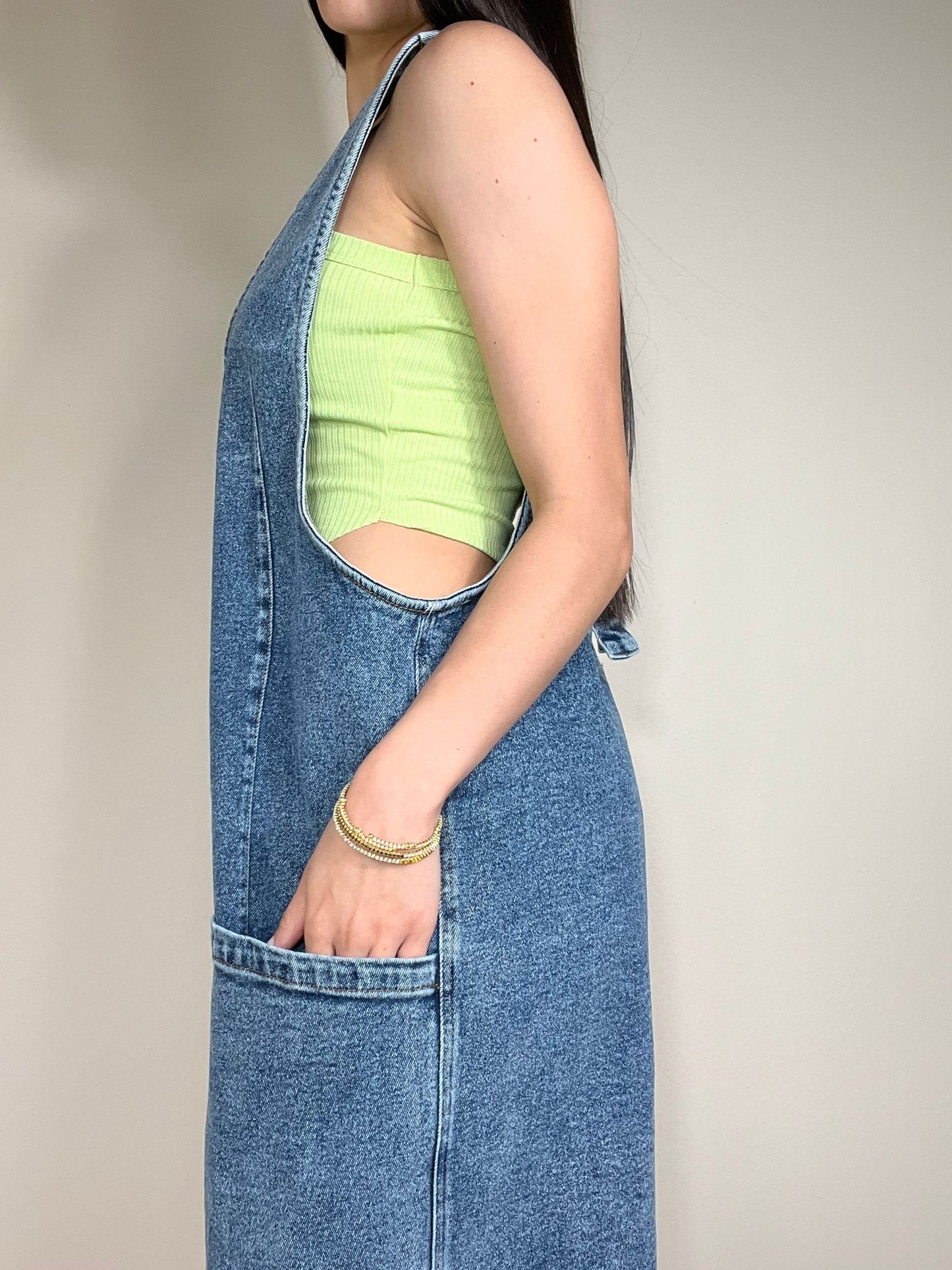 Melany Denim Romper
