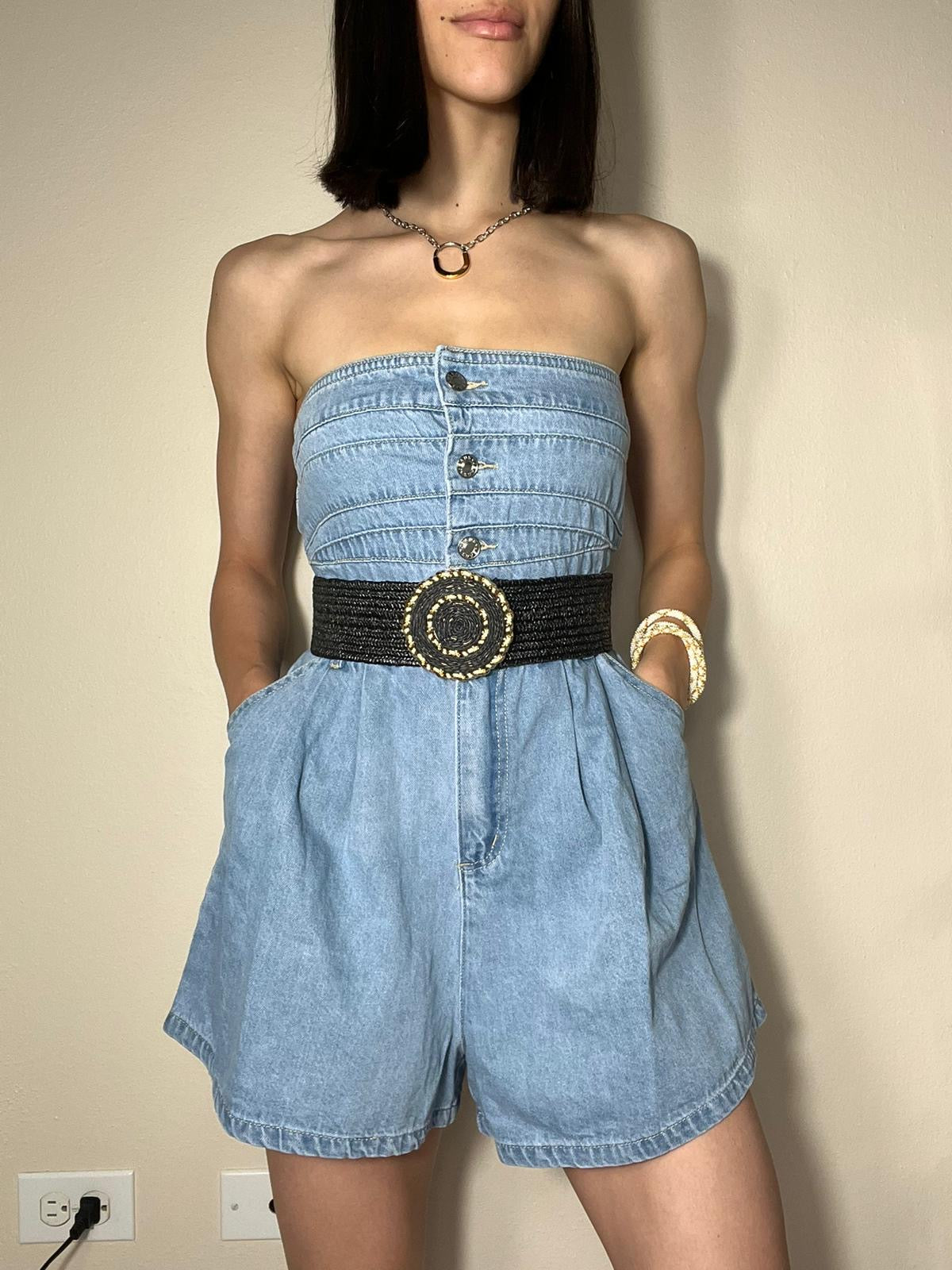 Jena Denim Romper