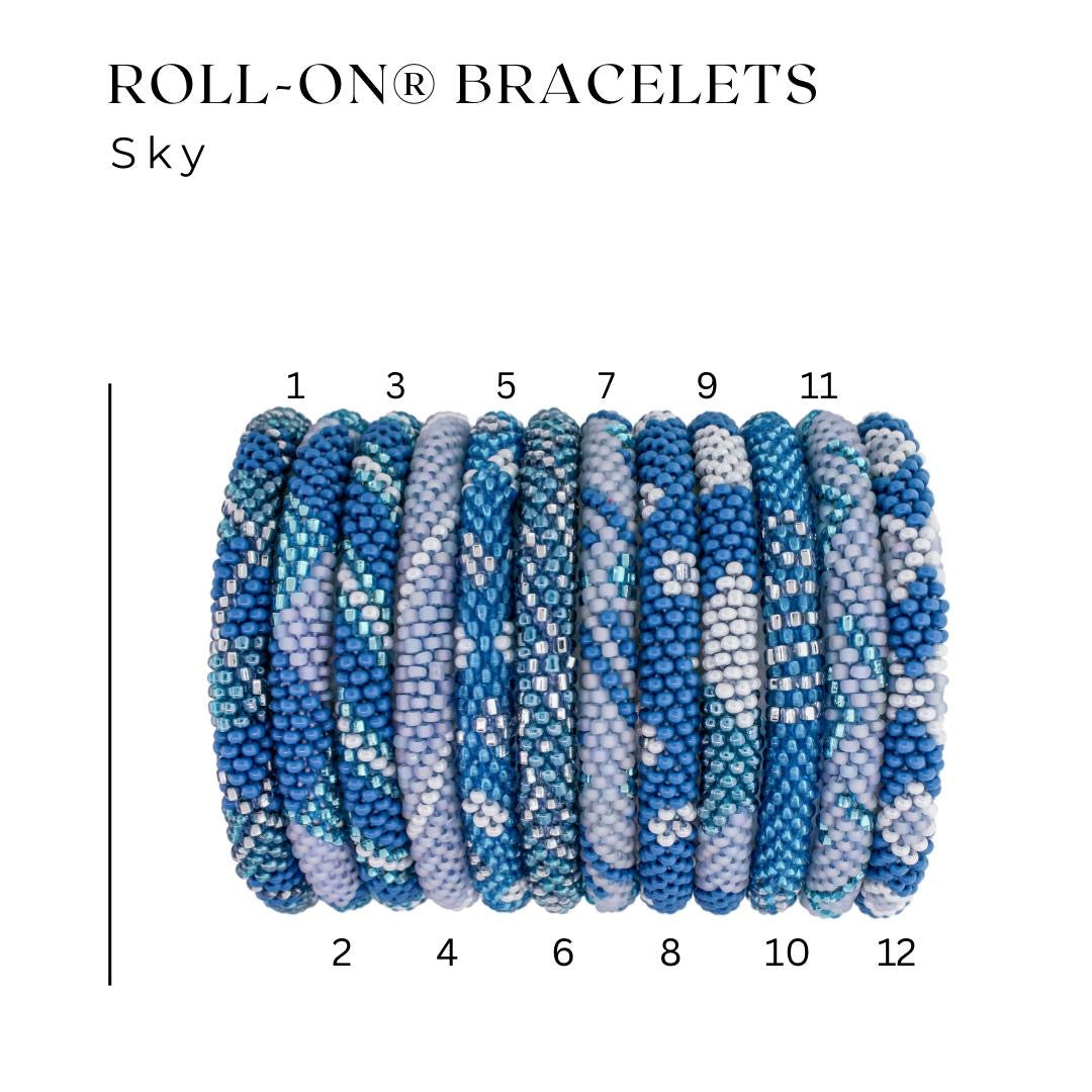 AIDTHROUGHTRADE THE ORIGINAL ROLL-ON® BRACELET - SKY