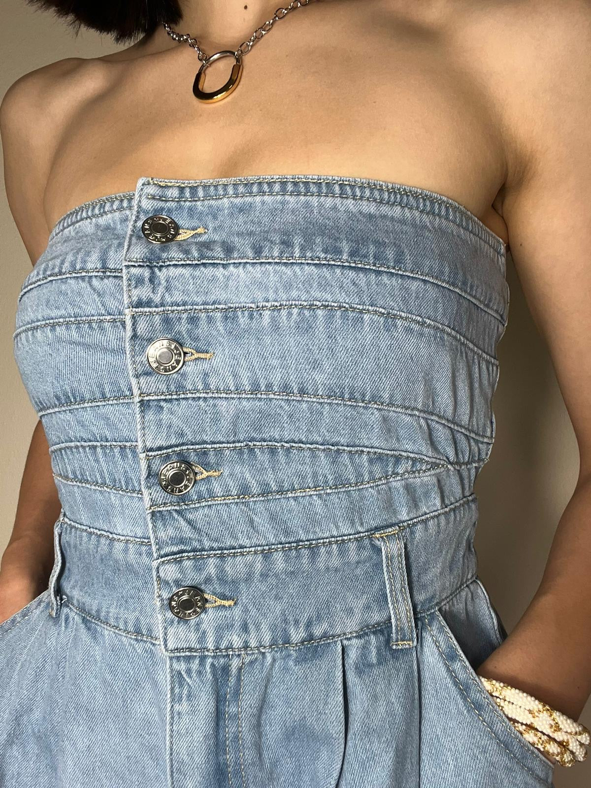 Jena Denim Romper
