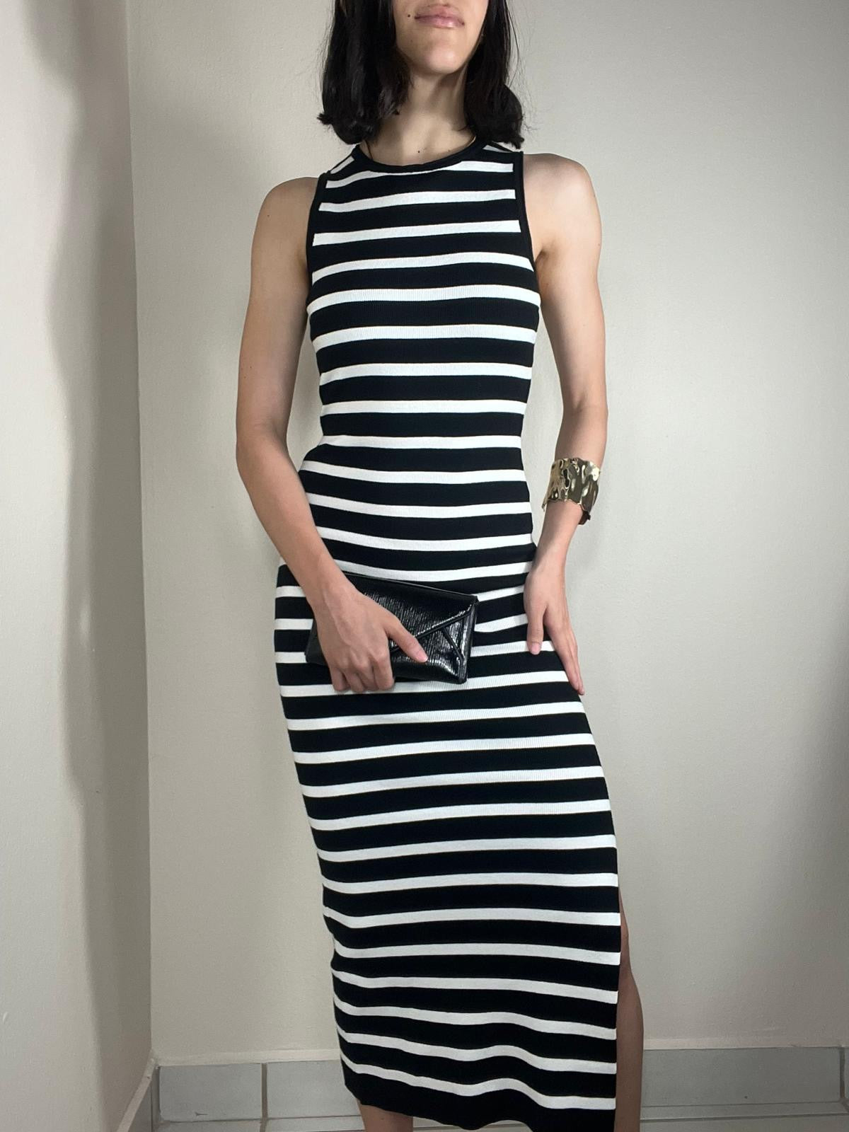 Issy Striped Midi Dress