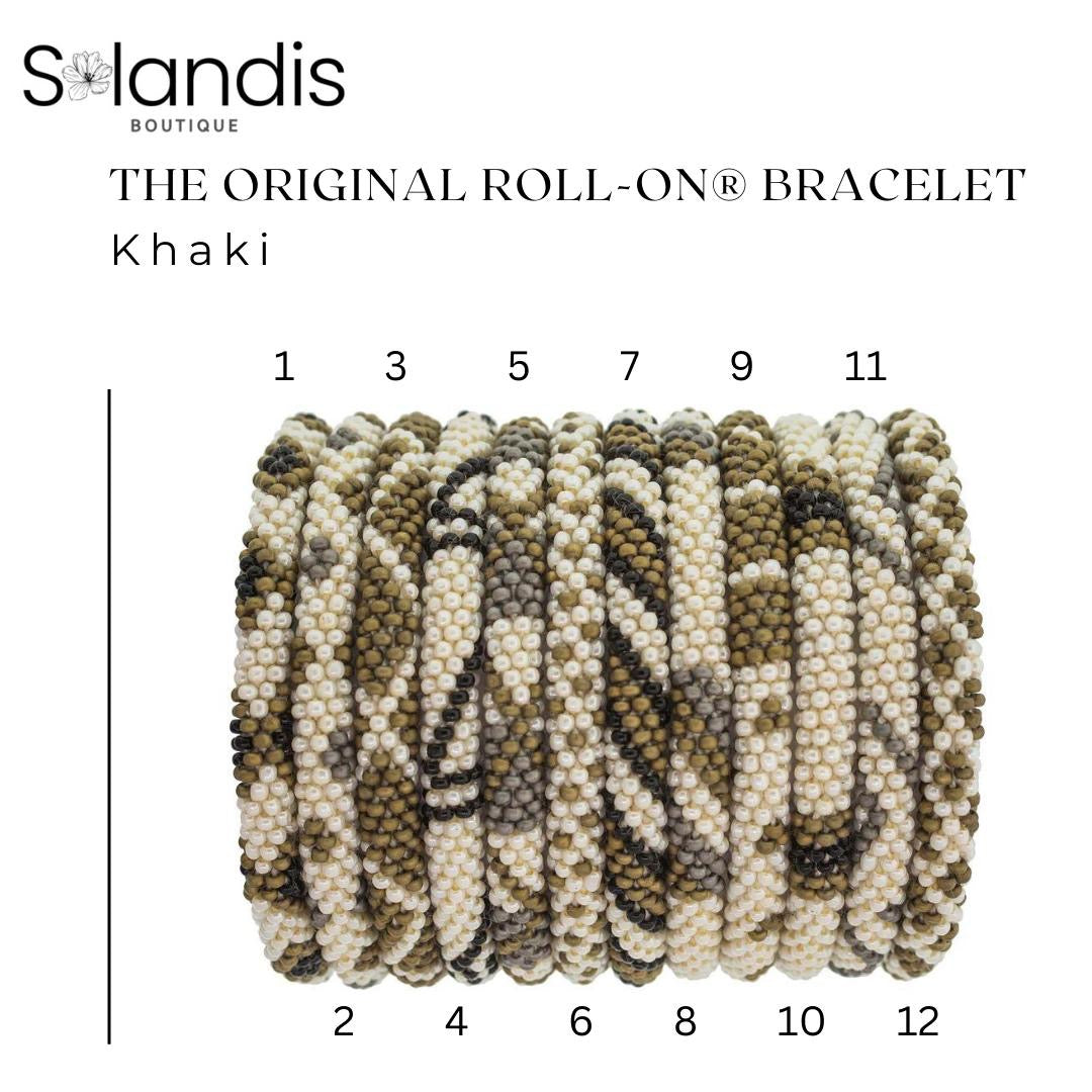 AIDTHROUGHTRADE THE ORIGINAL ROLL-ON® BRACELET - KHAKI