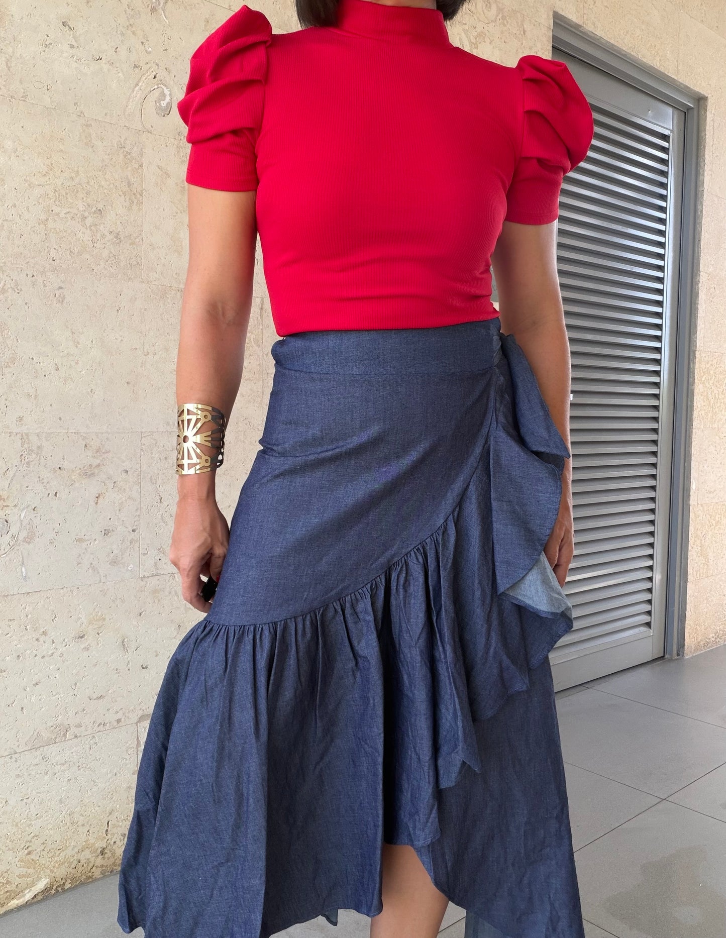 Lia Skirt Dark Denim