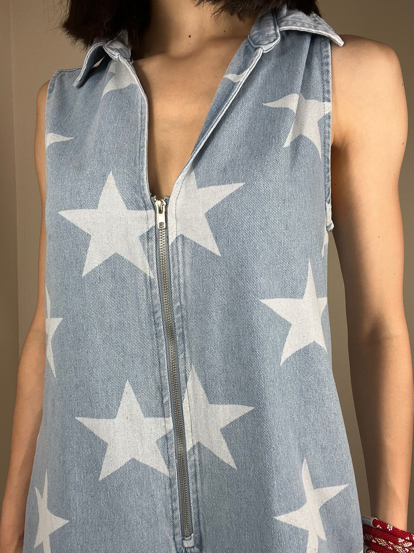 Star Denim Jumpsuit