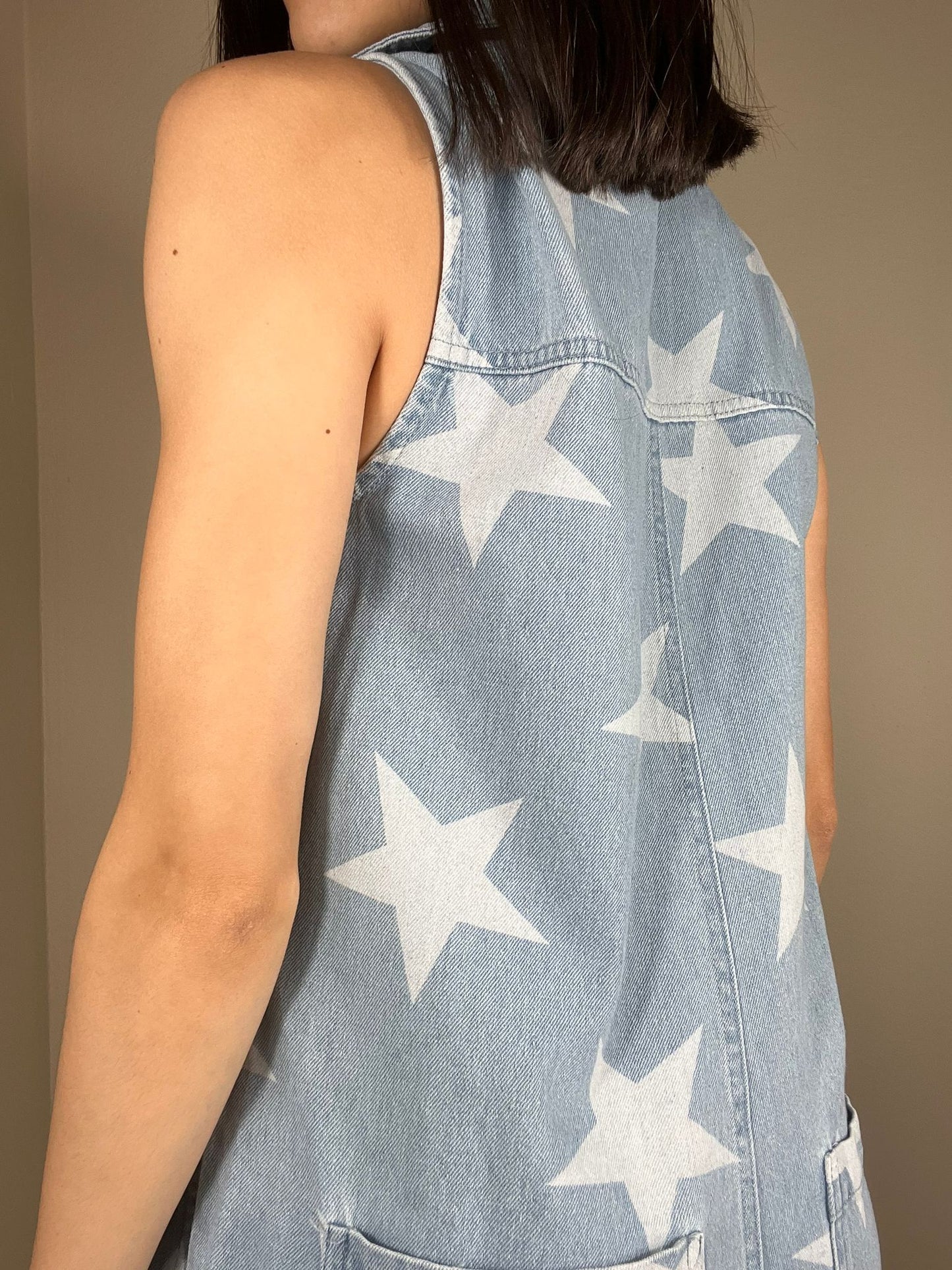Star Denim Jumpsuit