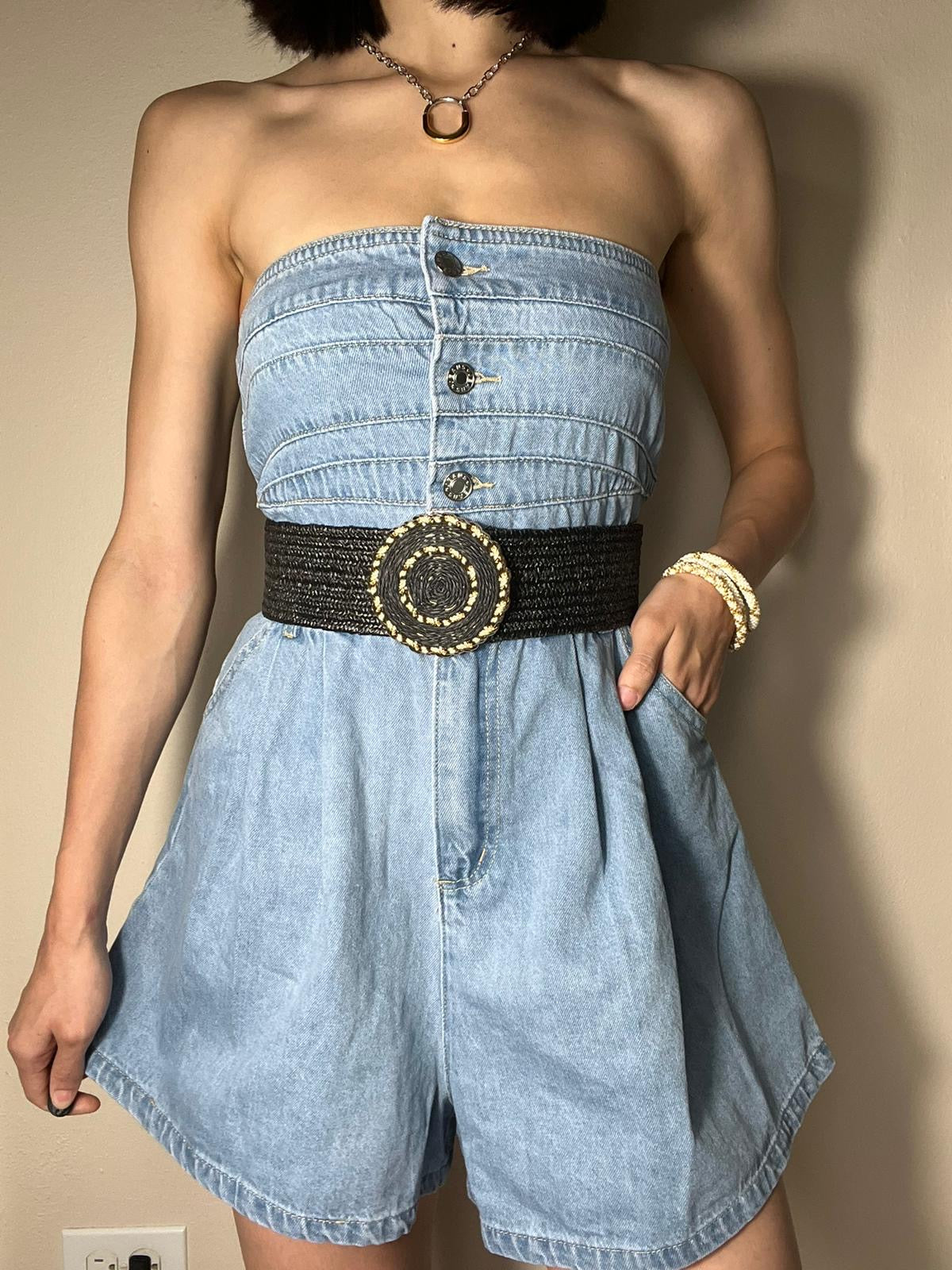 Jena Denim Romper