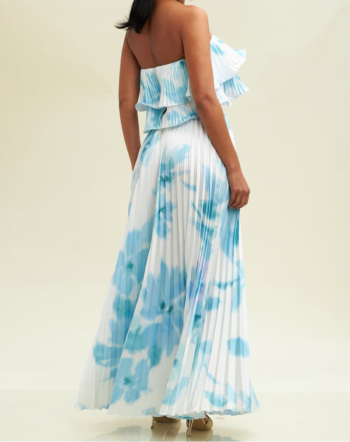 Romance Top Pleated Skirt Set