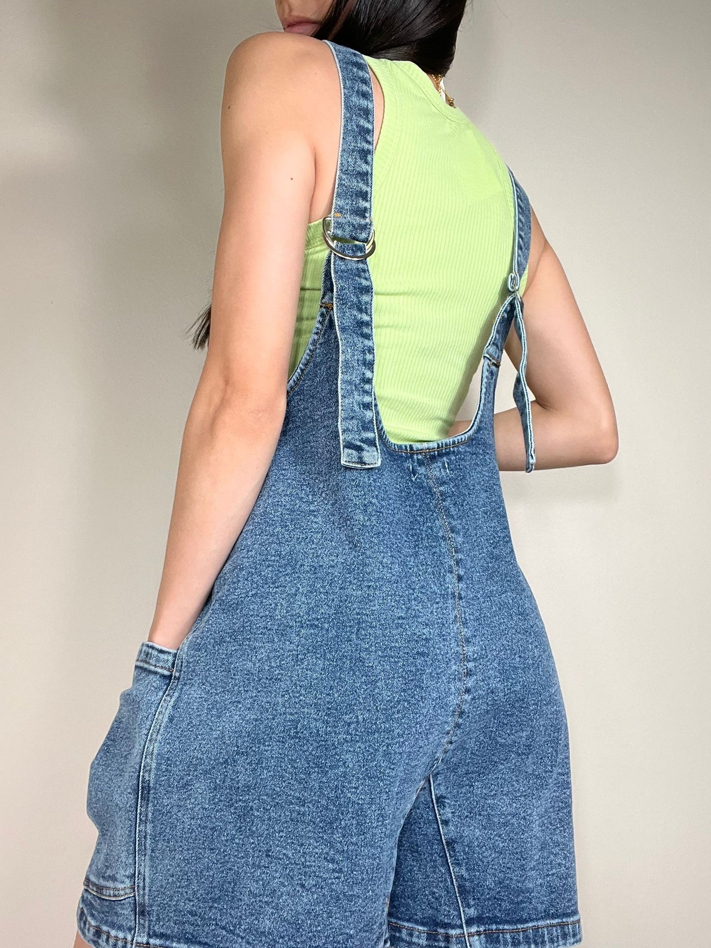 Melany Denim Romper