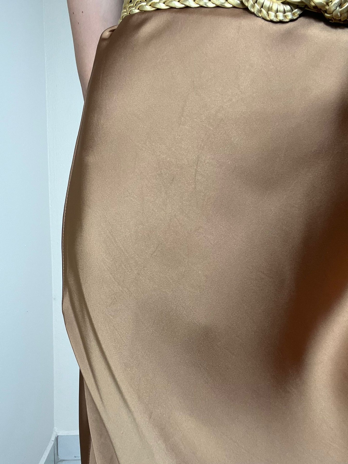Lilly Satin Midi Skirt
