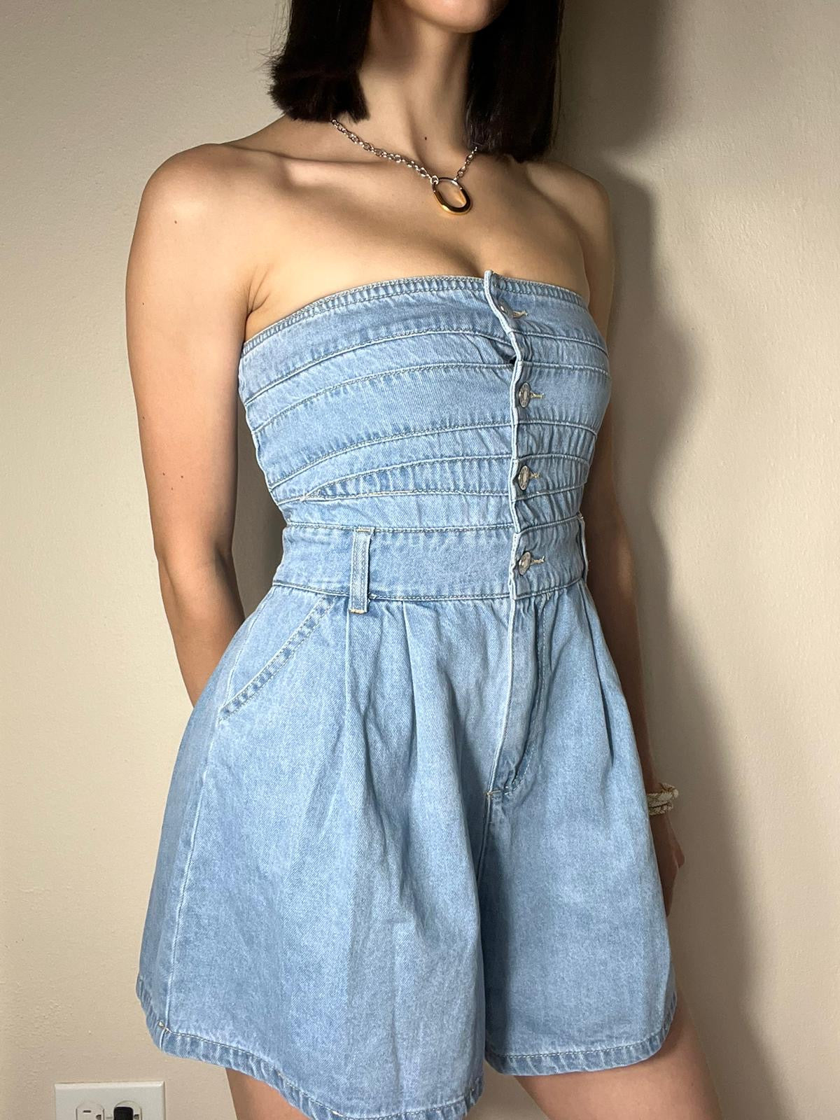 Jena Denim Romper