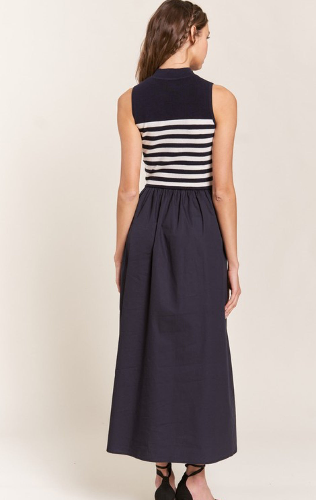Roa striped mid dress
