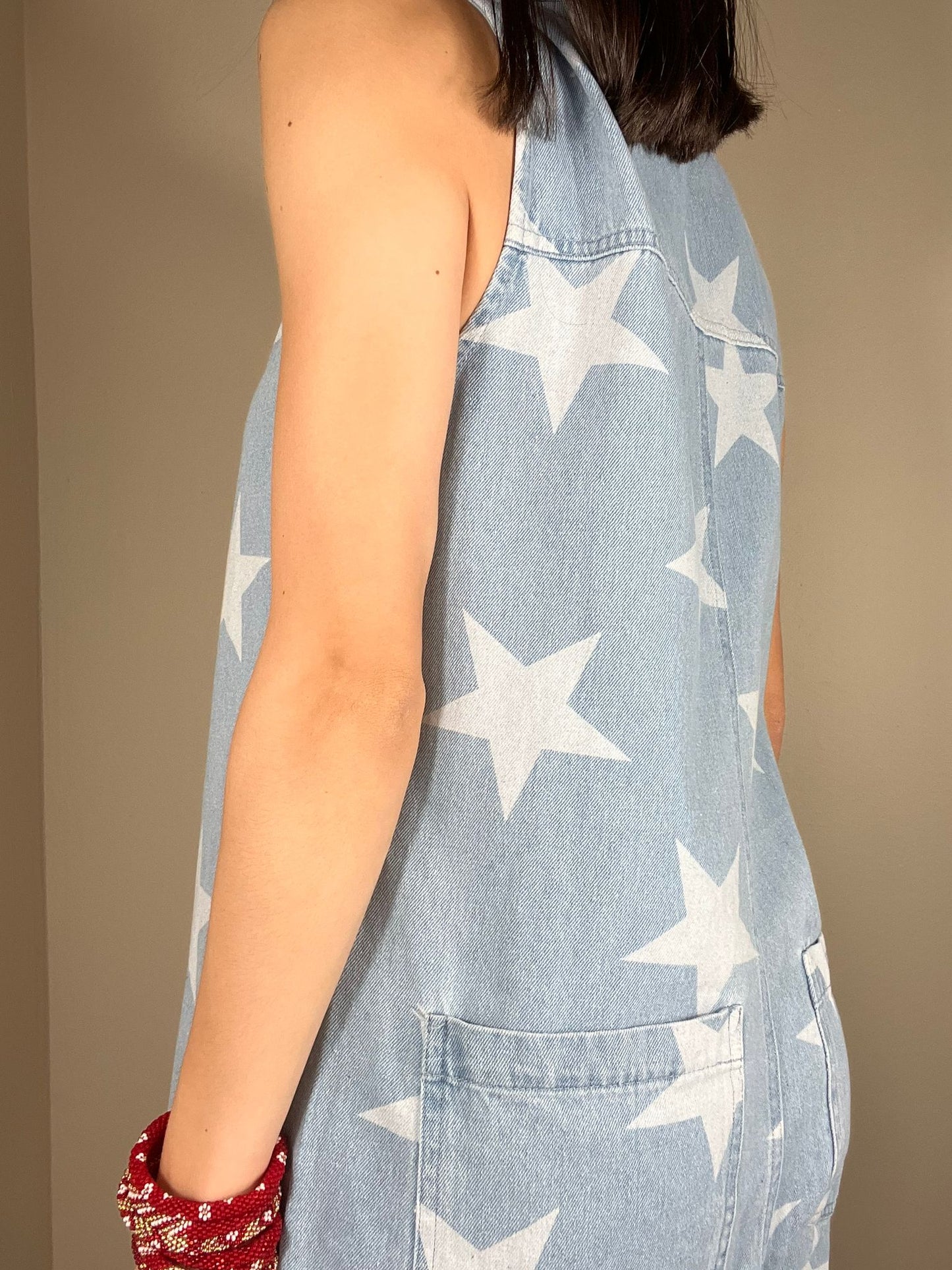 Star Denim Jumpsuit
