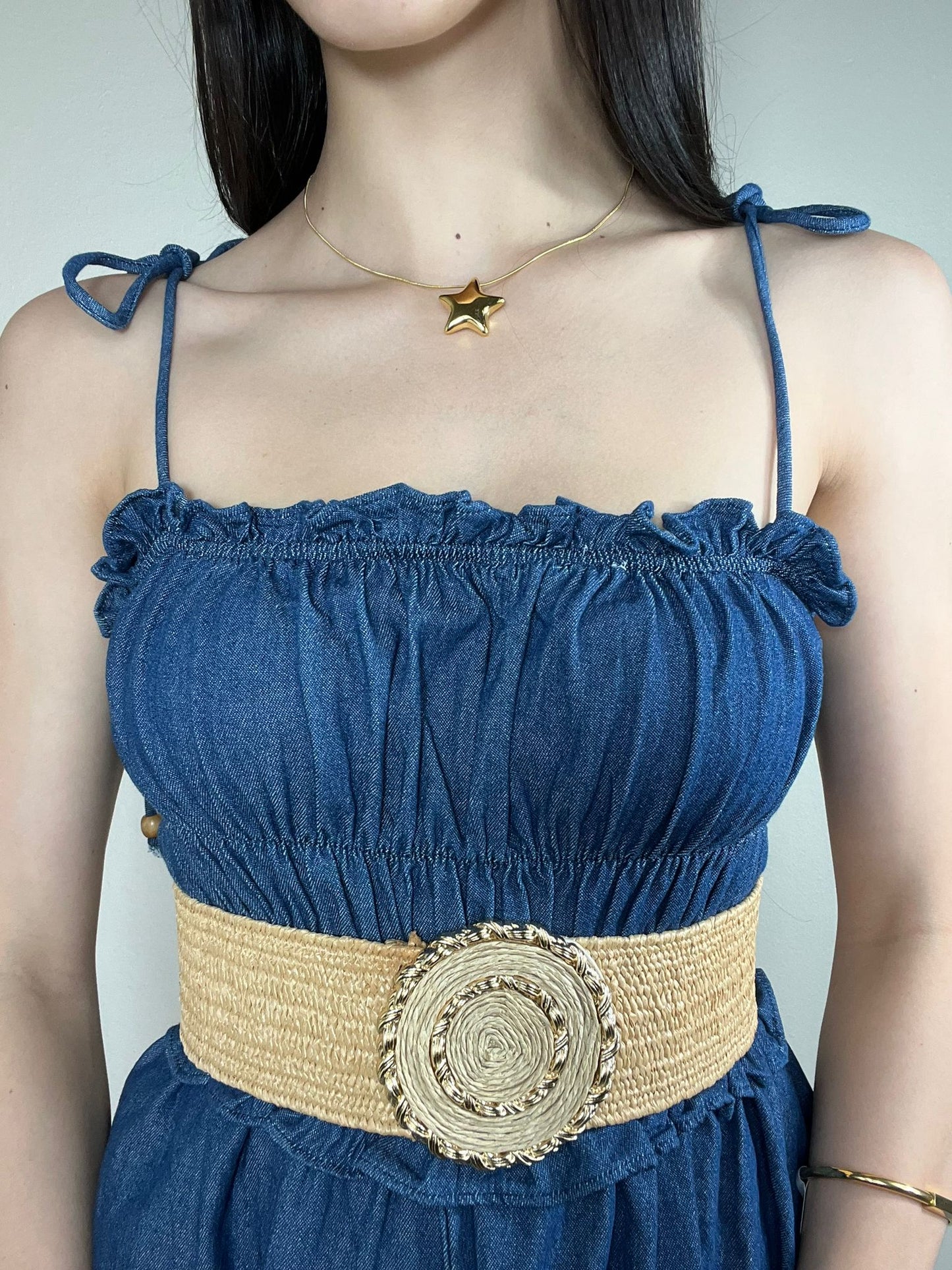 Marla Denim Romper