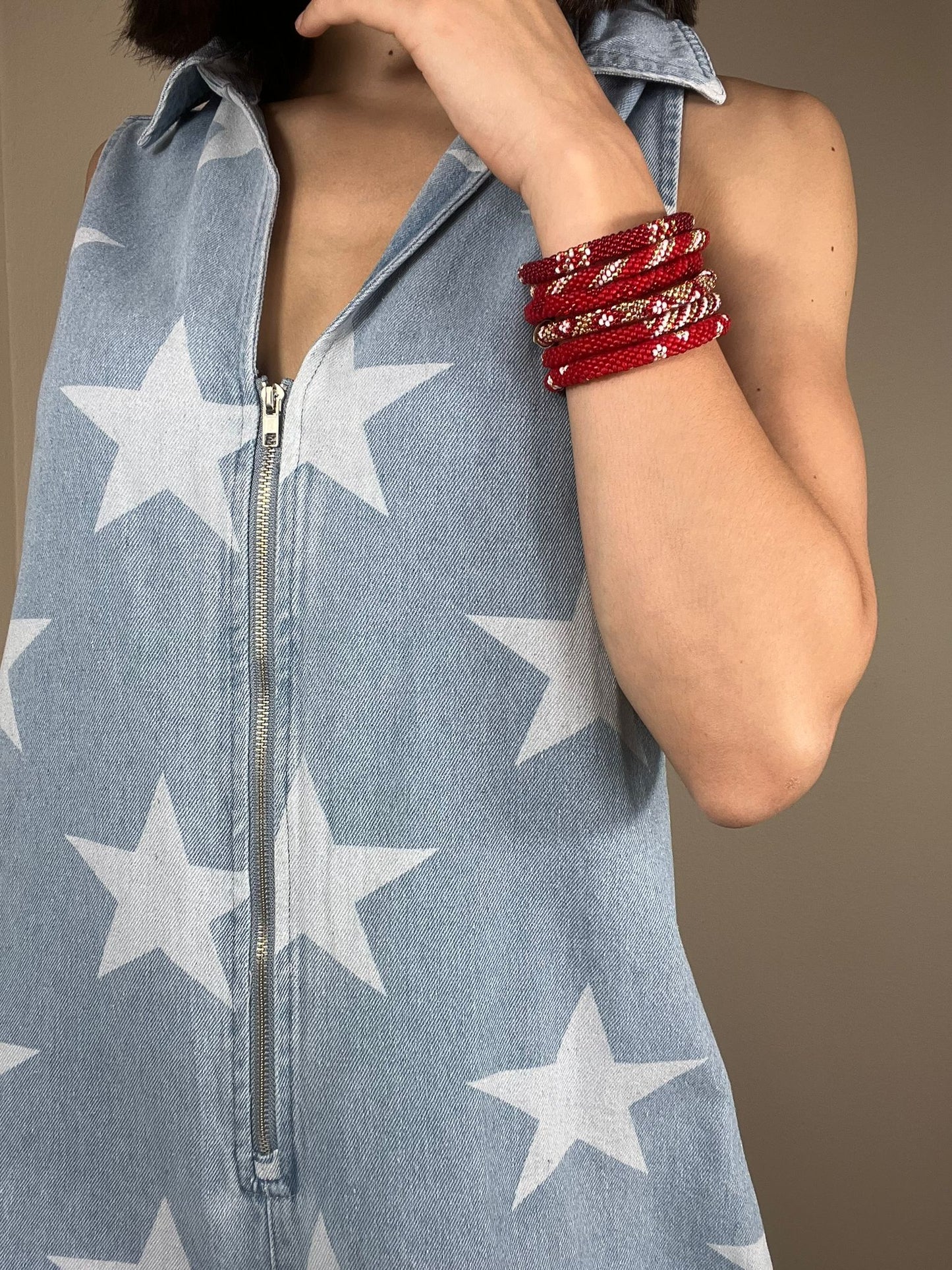 Star Denim Jumpsuit