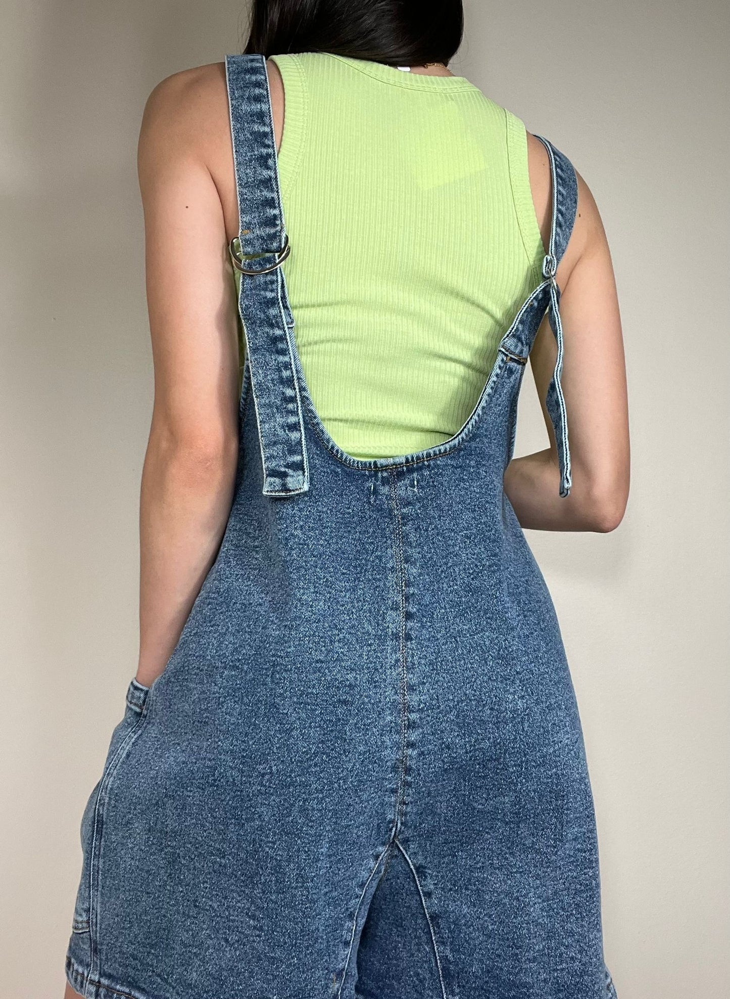 Melany Denim Romper
