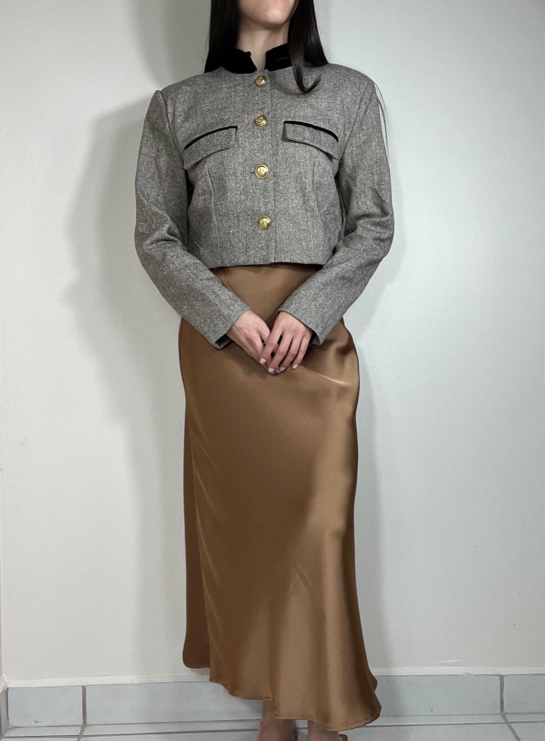 Lilly Satin Midi Skirt