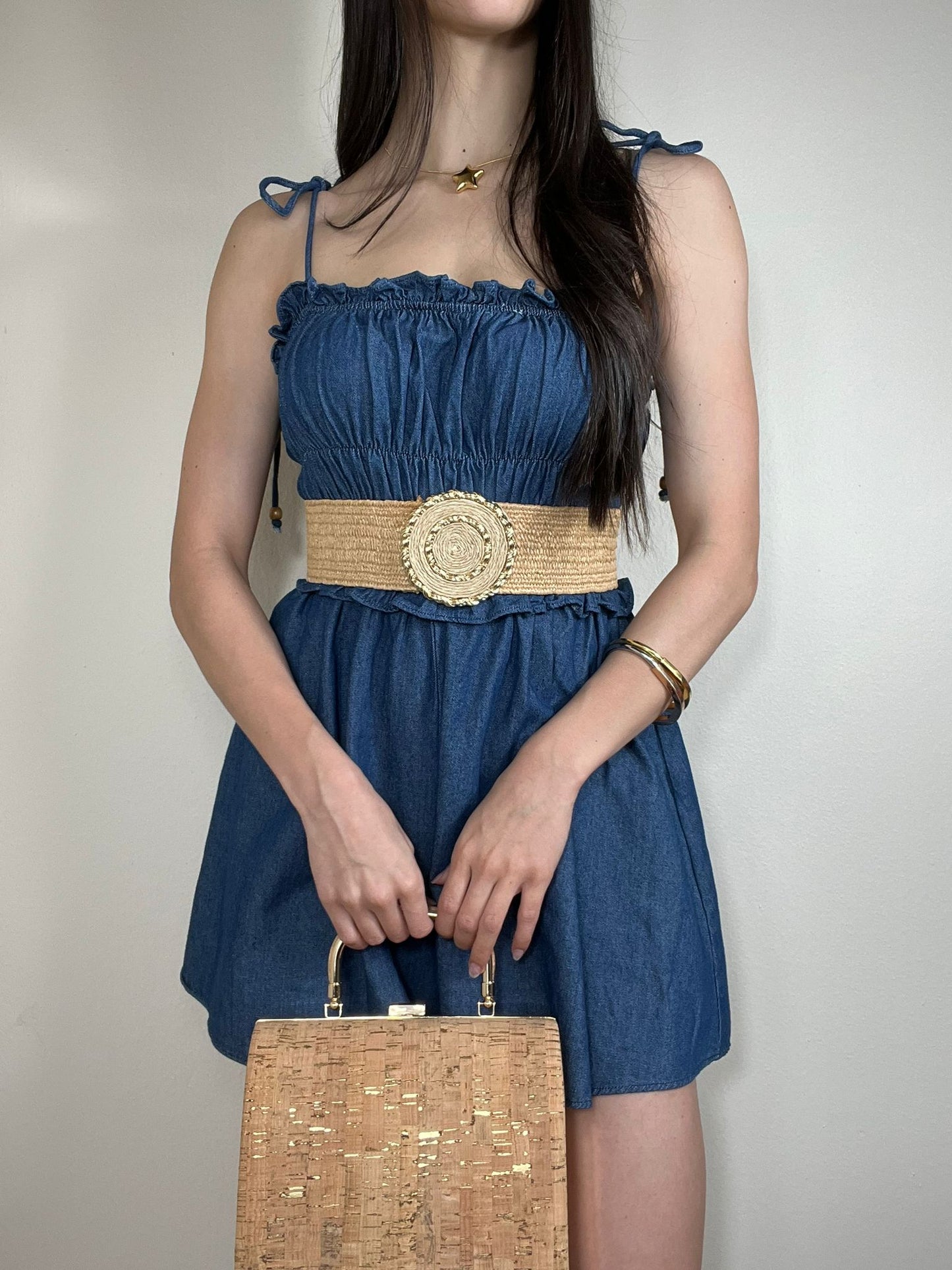Marla Denim Romper
