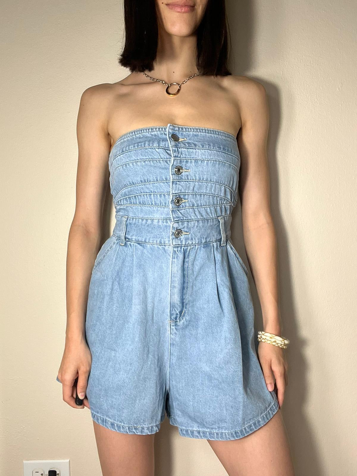 Jena Denim Romper