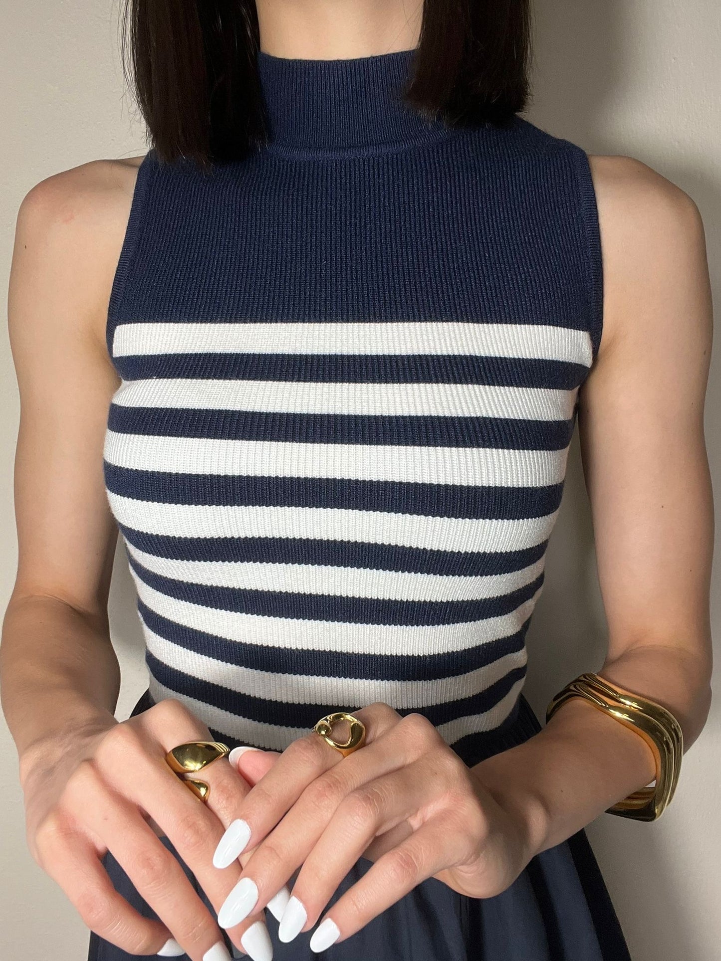 Roa striped mid dress