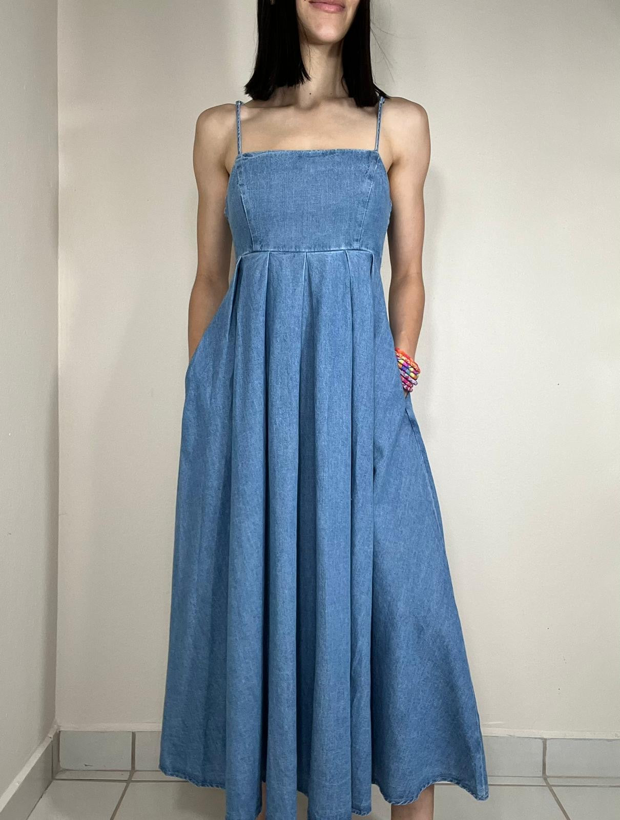 Daphne Denim Dress – Solandis Boutique LLC Daphne Denim Dress – Solandis Boutique LLC