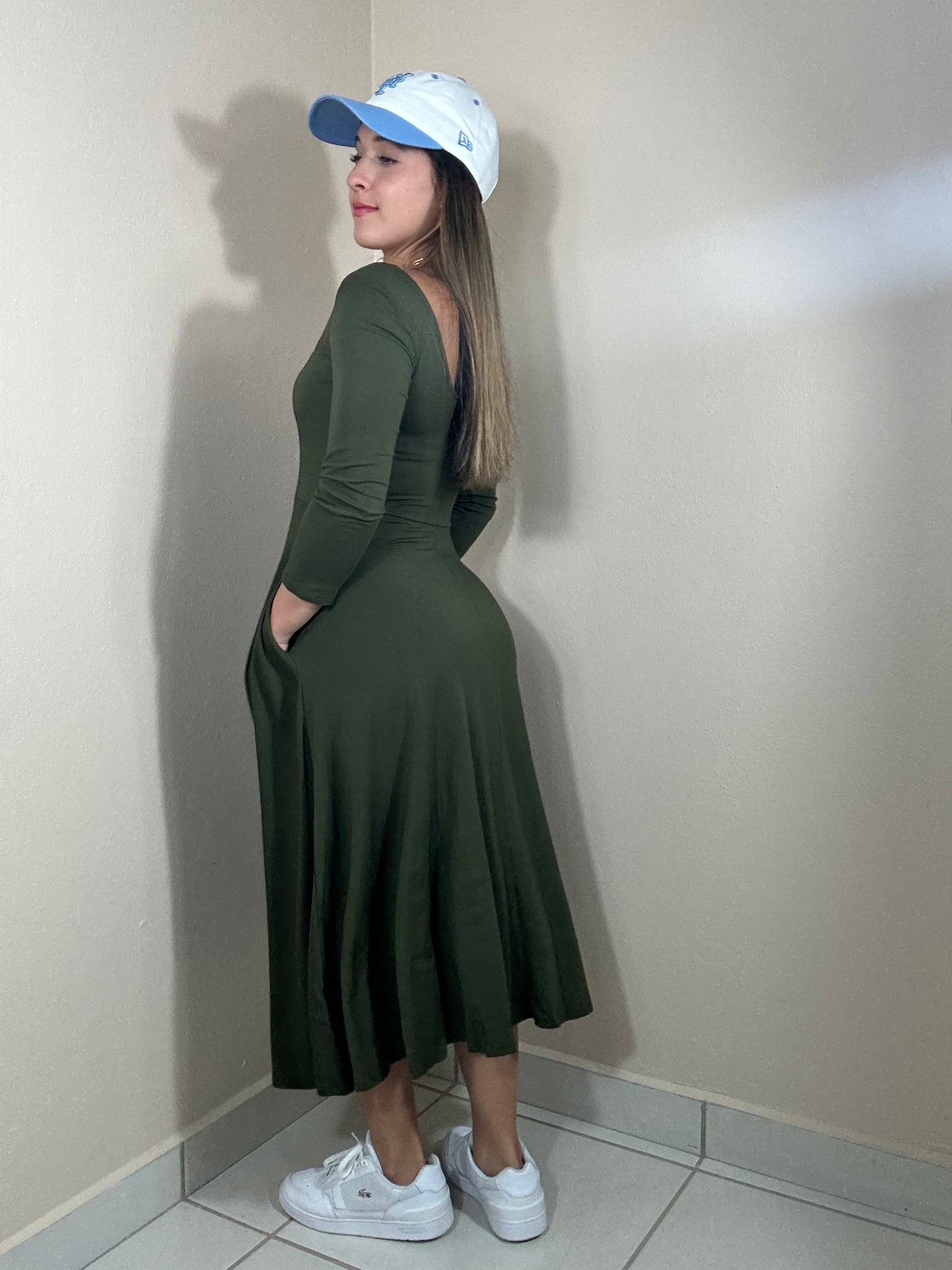 Olive Midi Dress