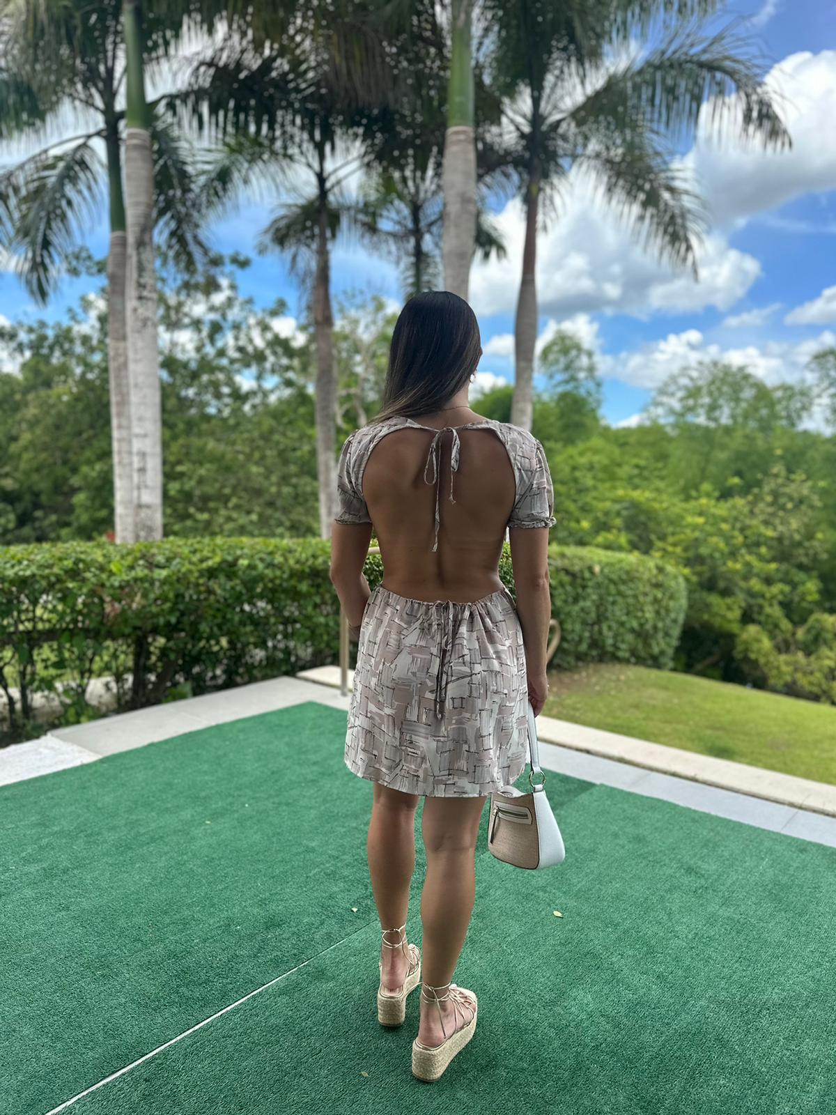 Lucca Open Back Mini Dress
