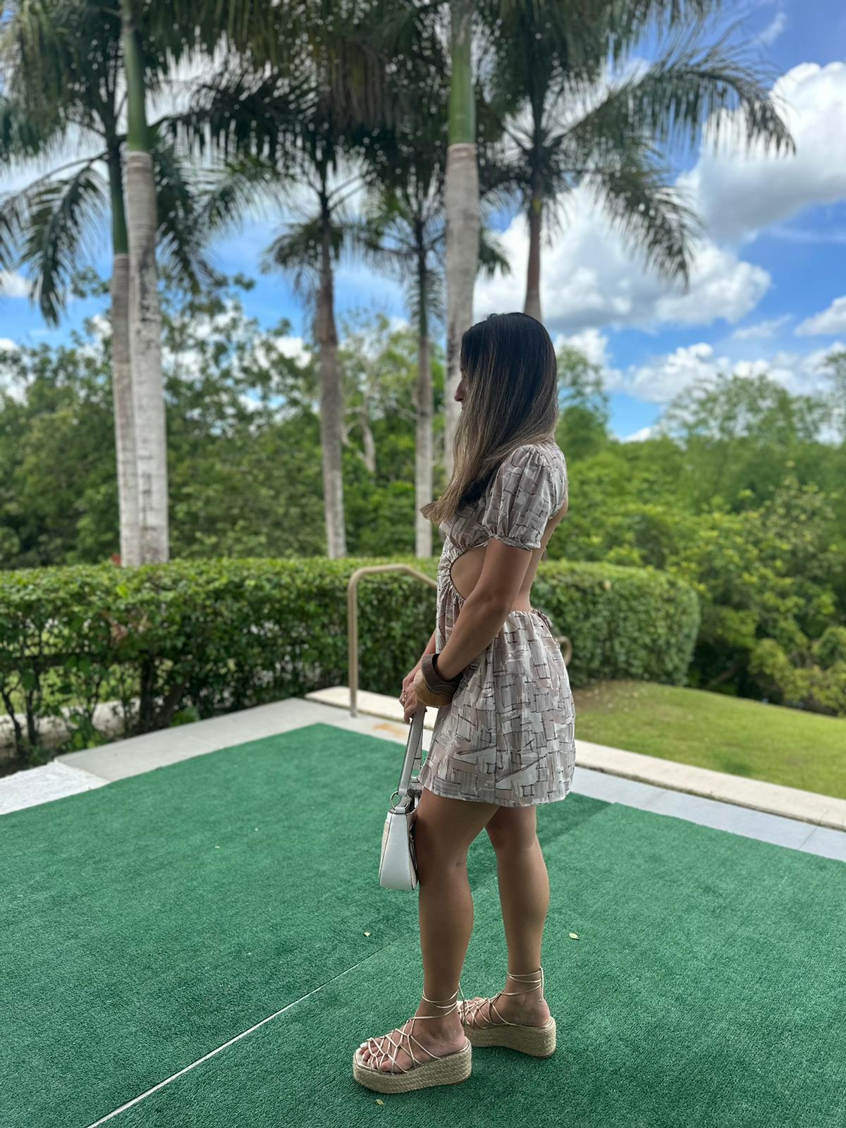 Lucca Open Back Mini Dress