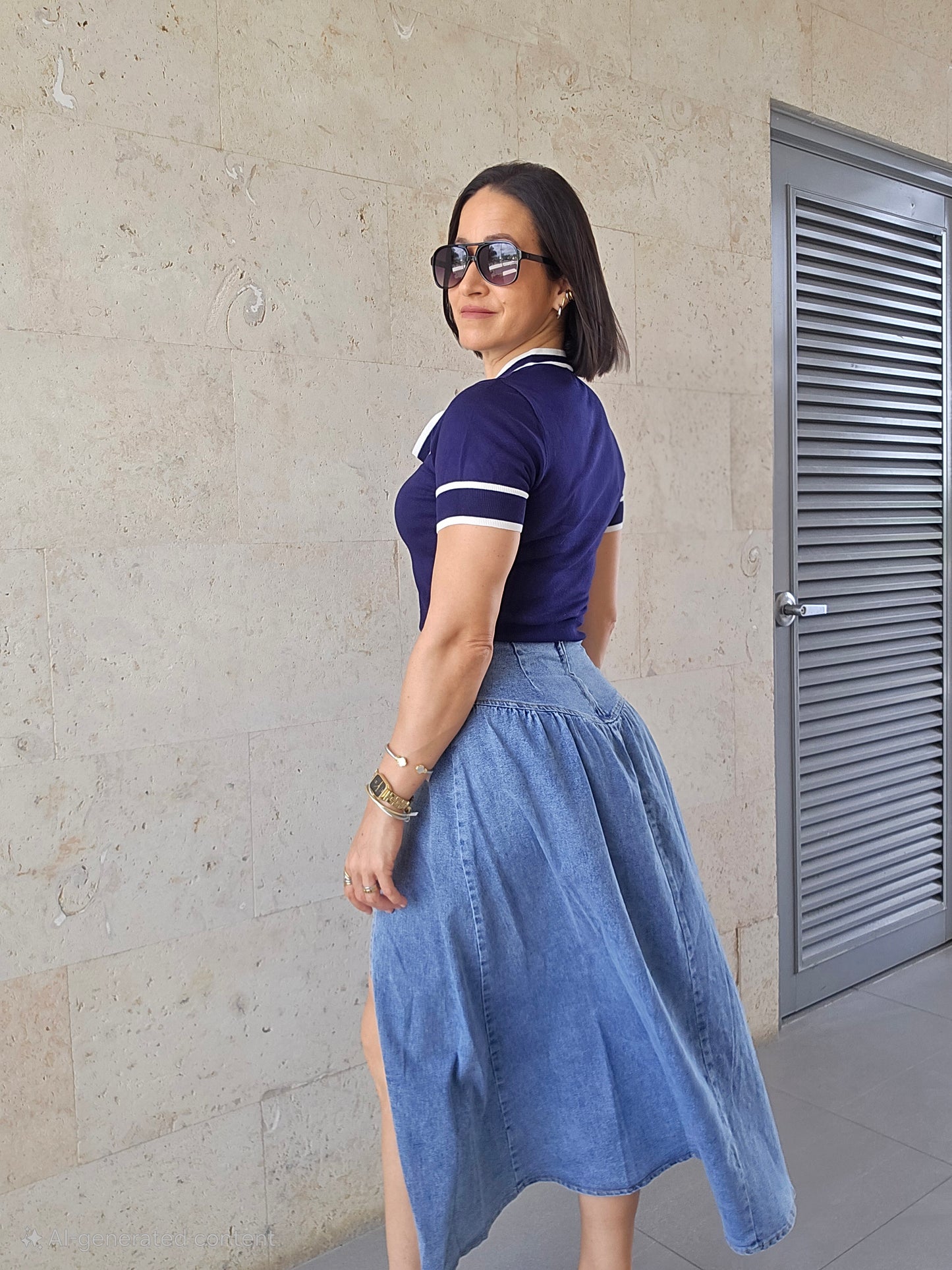 Merari Denim Skirt