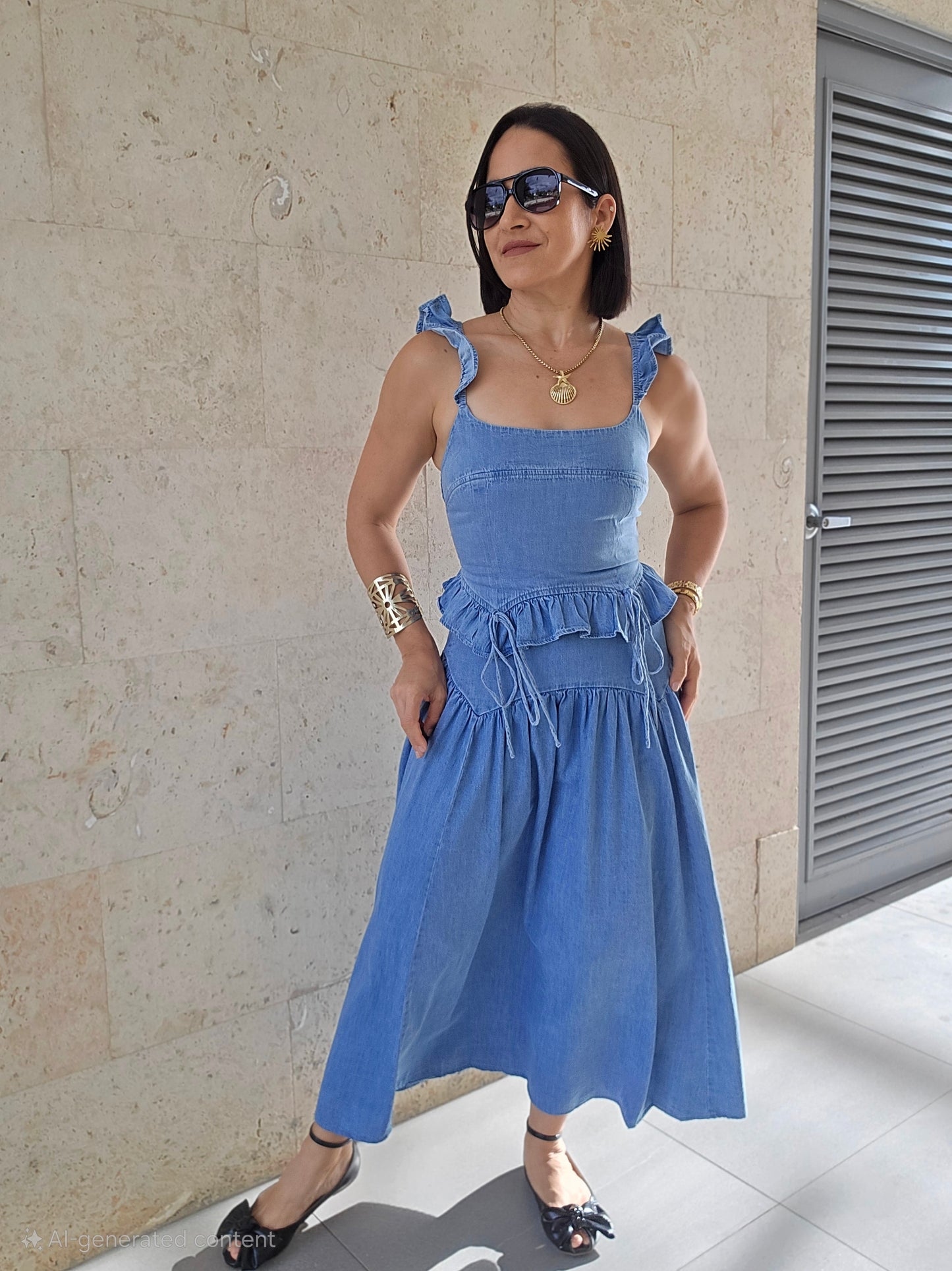 Claudia Denim Set