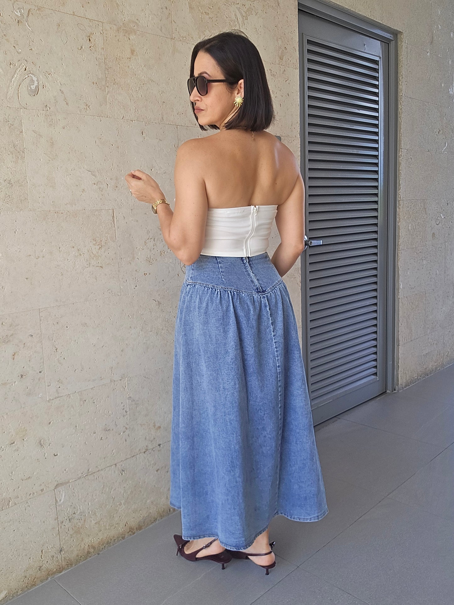 Merari Denim Skirt