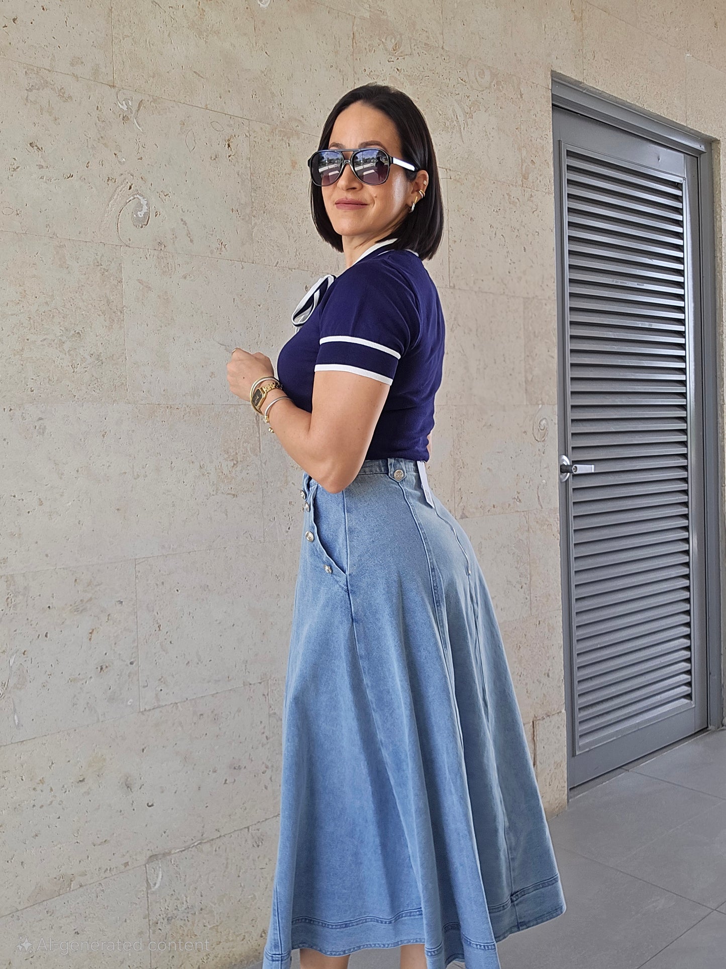 Maite Denim Skirt