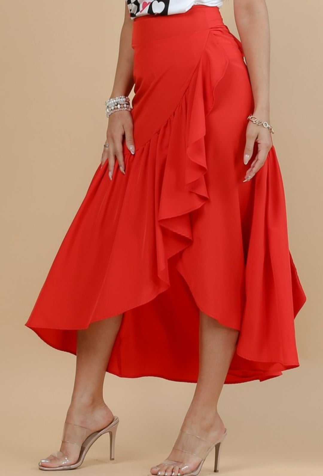 Lia Skirt Red