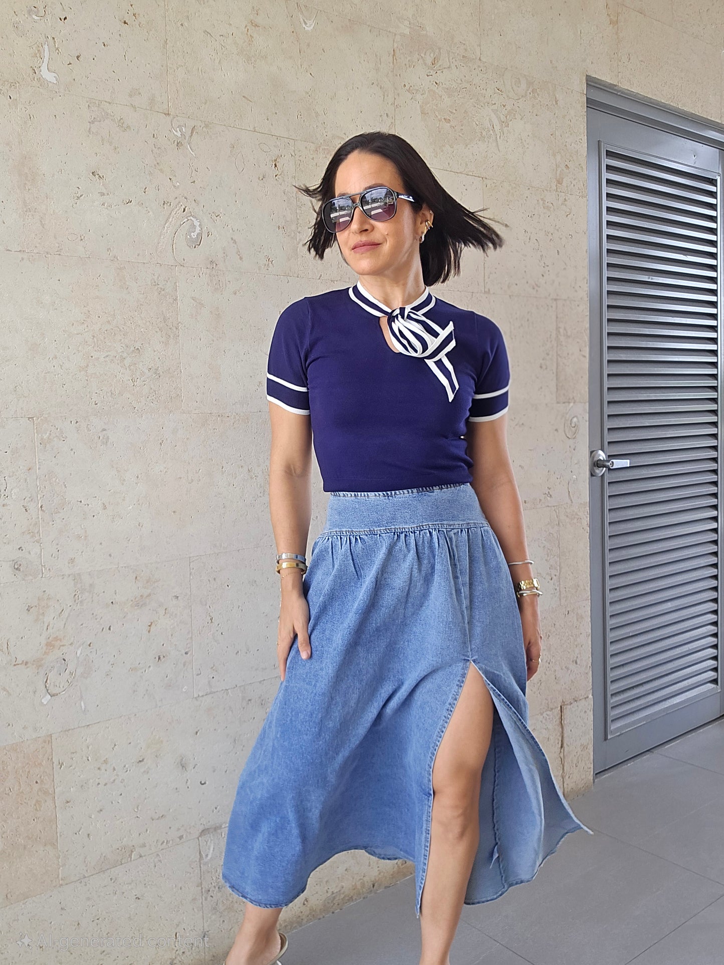 Merari Denim Skirt