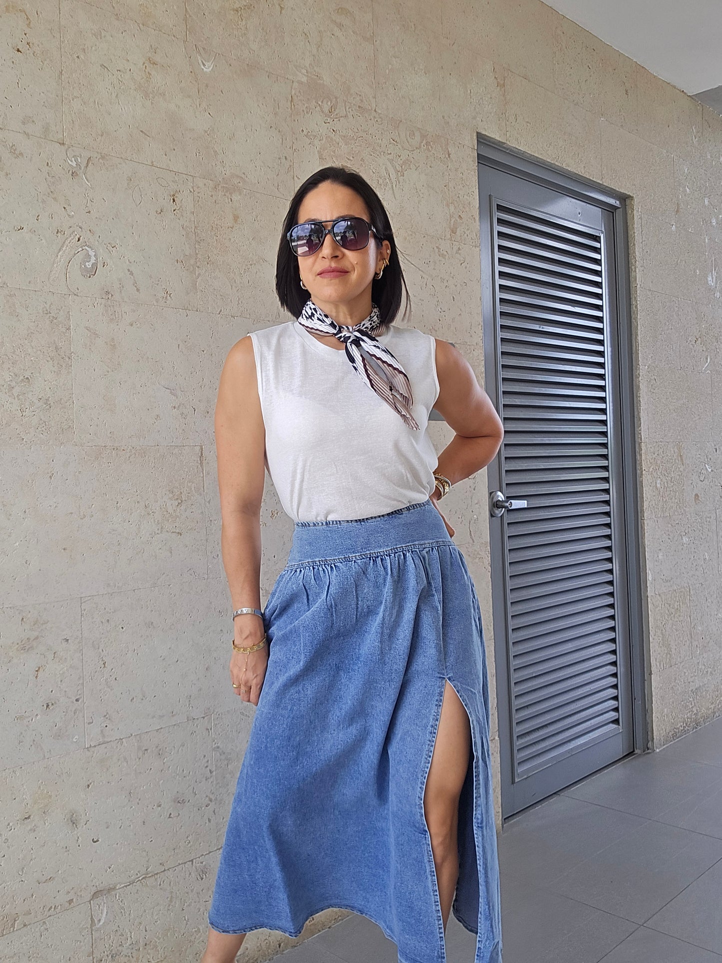 Merari Denim Skirt