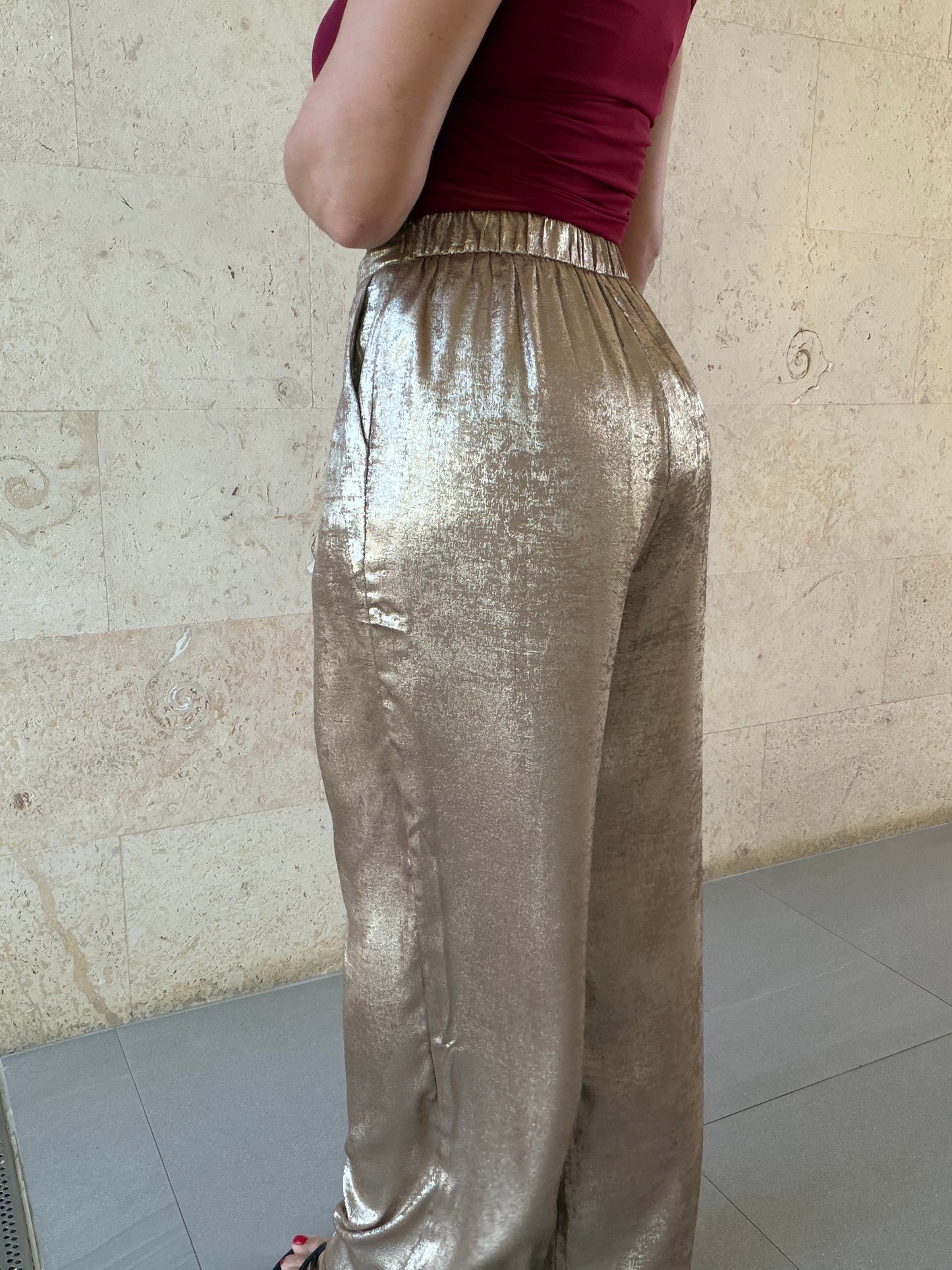 Christie Shimmer Pants Gold