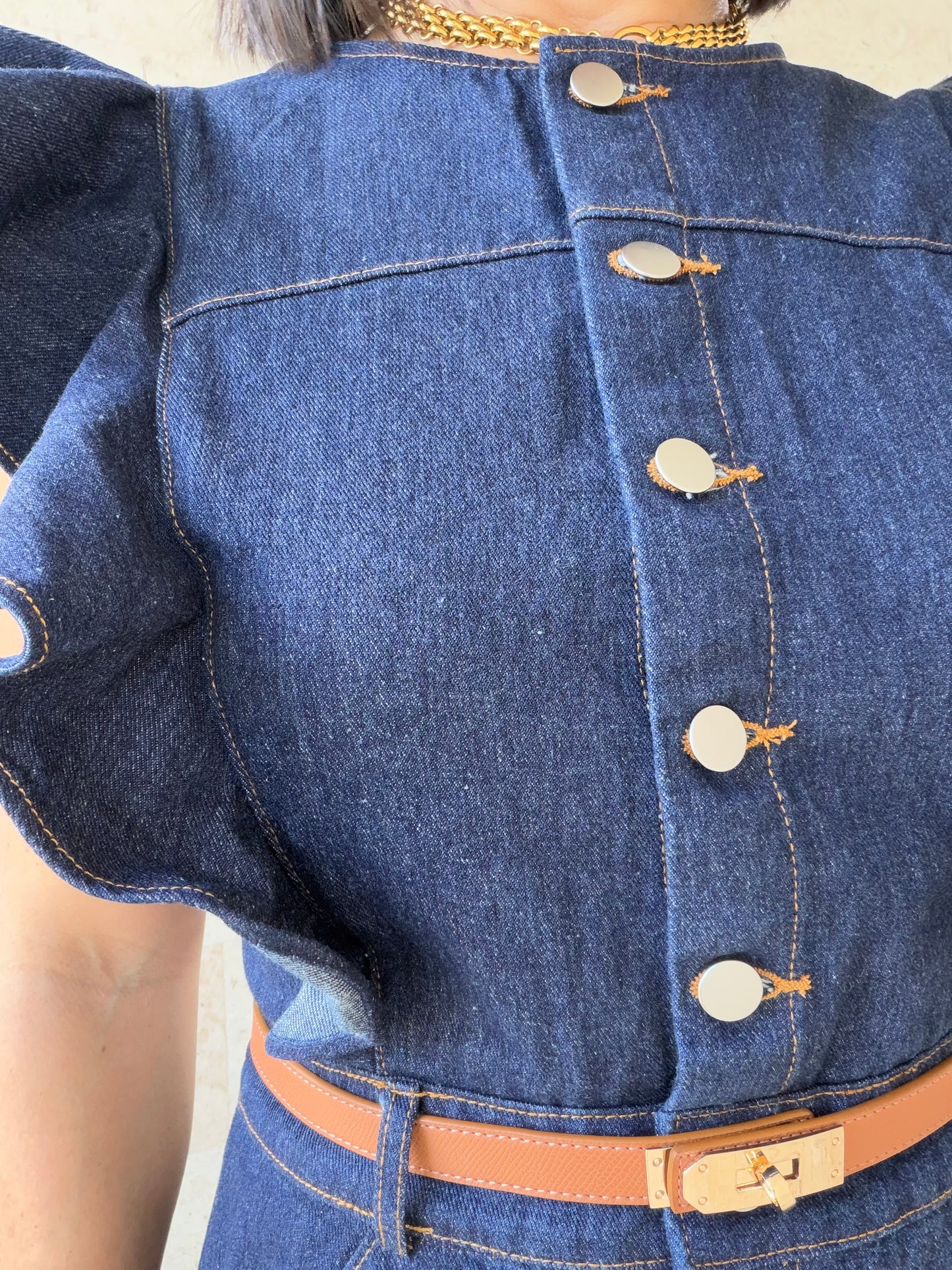 Florencia Dark Denim Dress