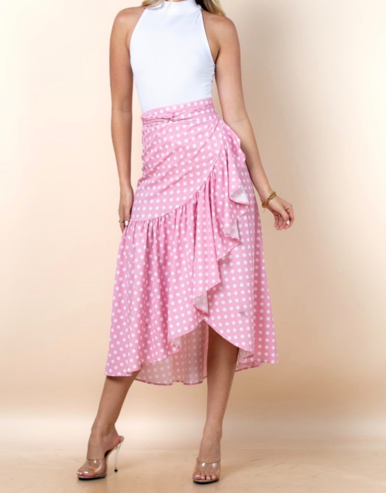 Lia Small Polka Dots Print