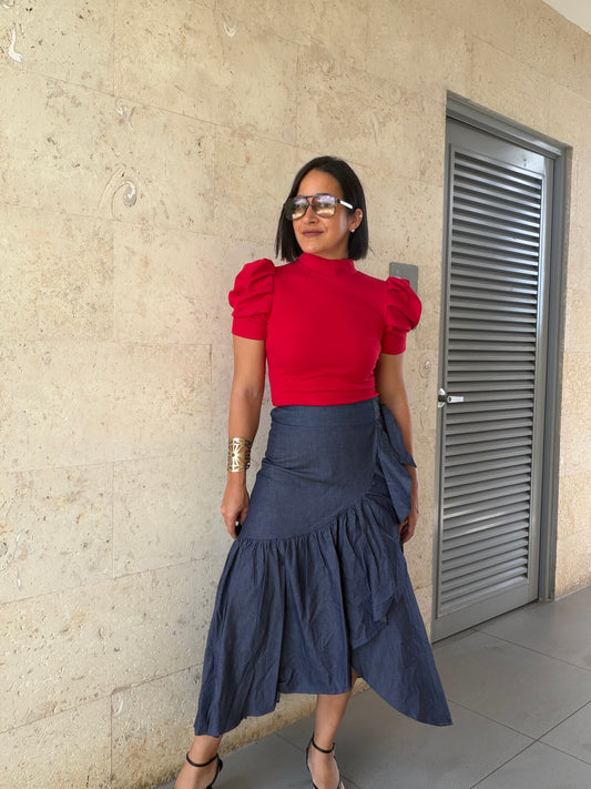 Lia Skirt Dark Denim