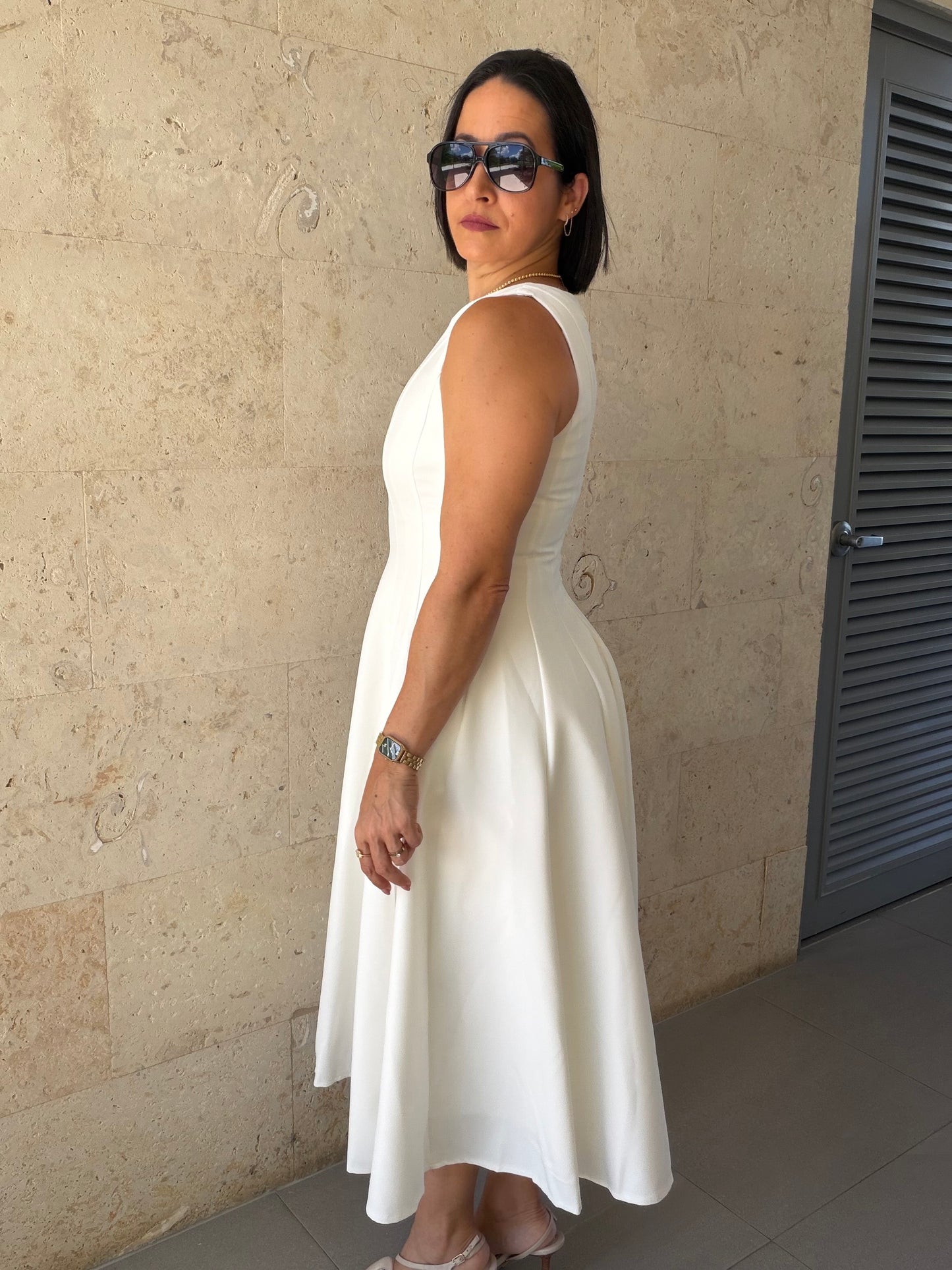 Adaya Dress White