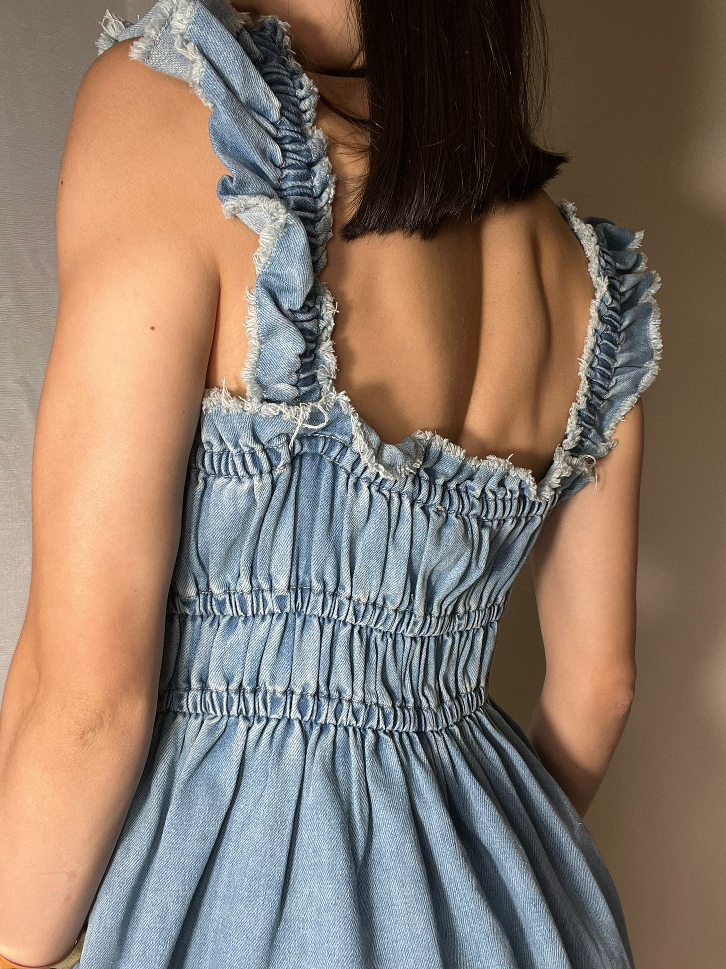 Mandy Denim Romper