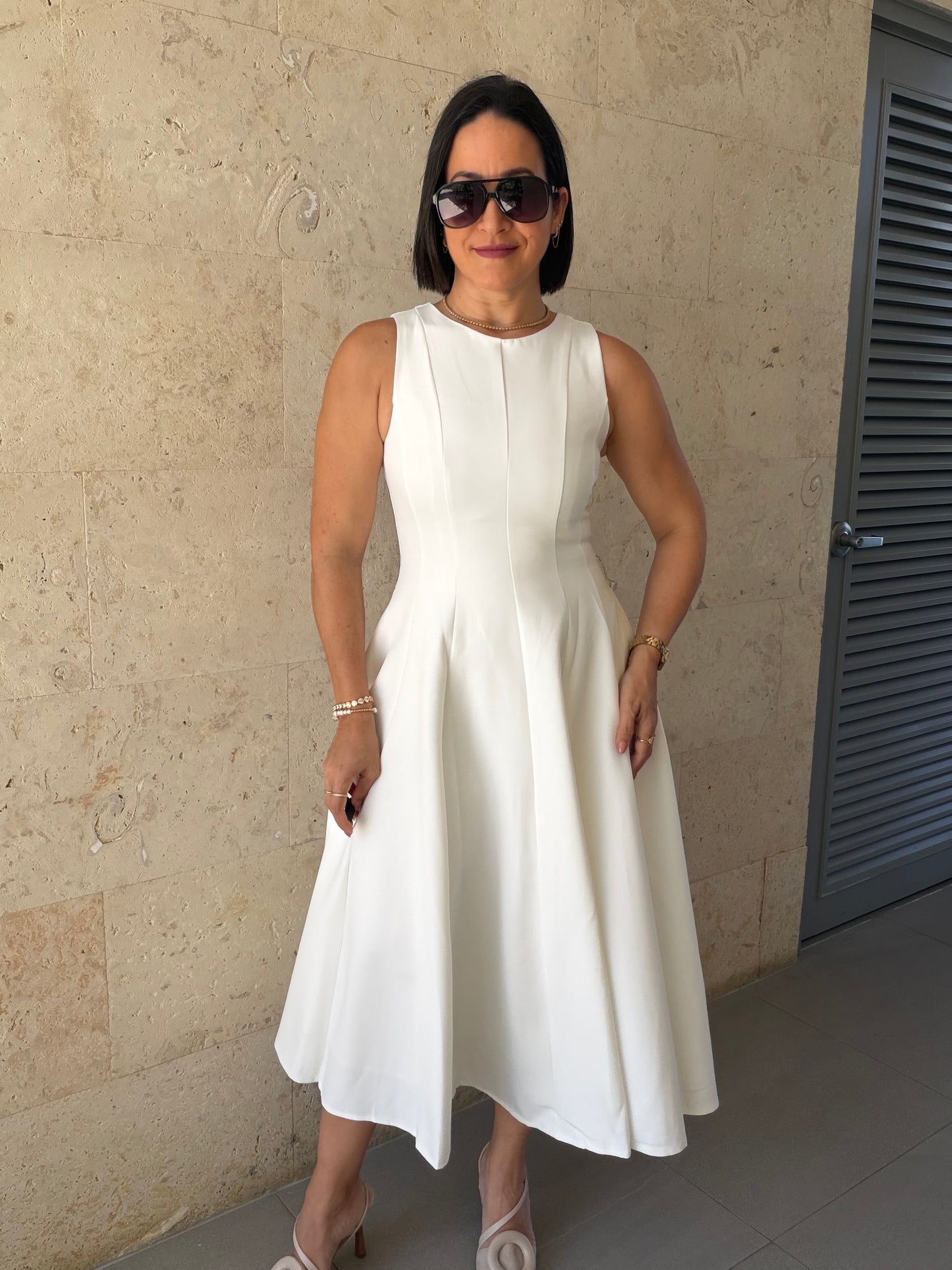 Adaya Dress White