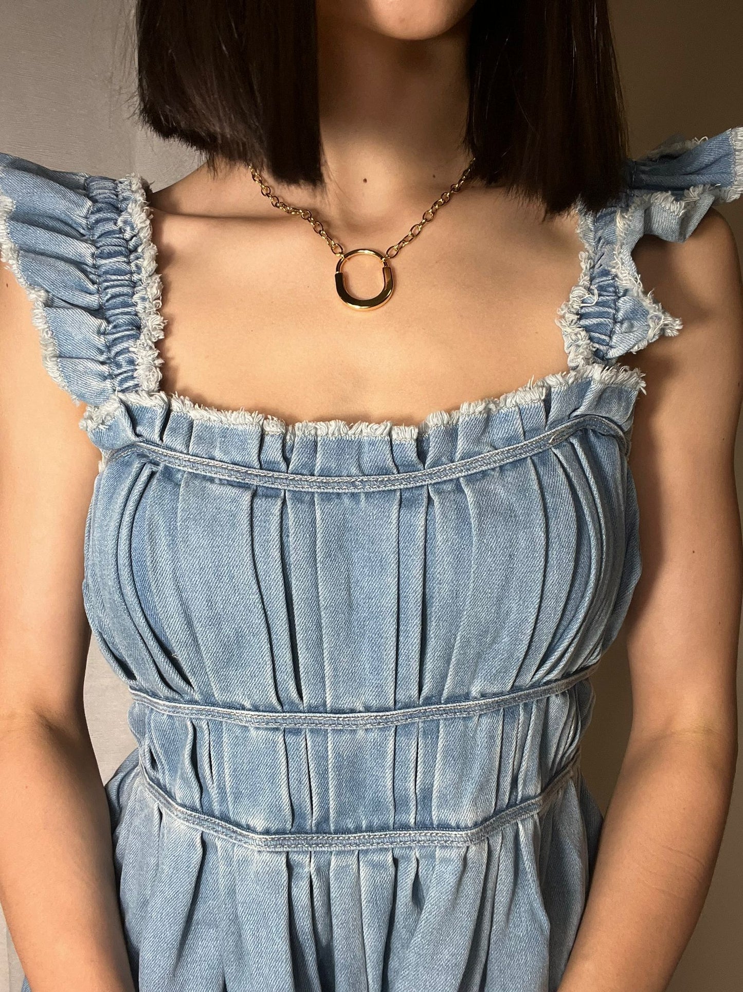 Mandy Denim Romper