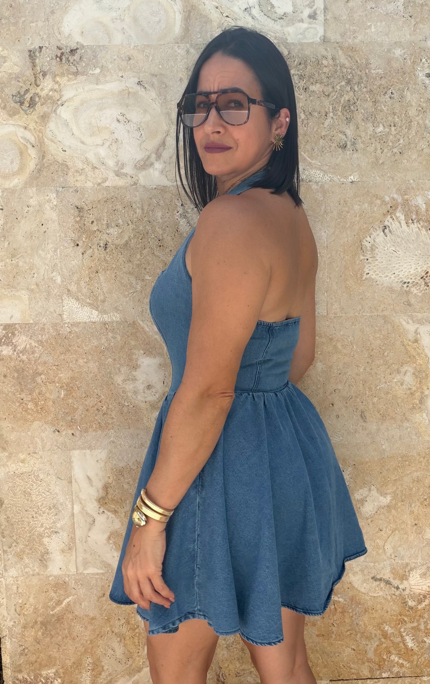 Baru Denim Mini Dress