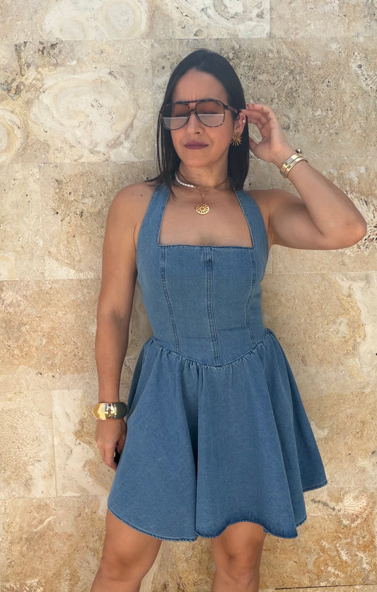 Baru Denim Mini Dress