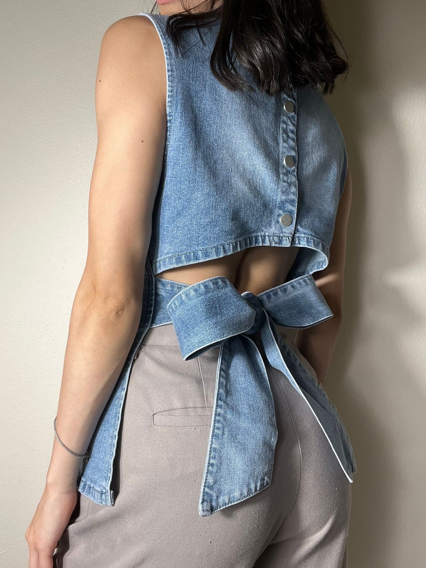 Eloise Denim Top