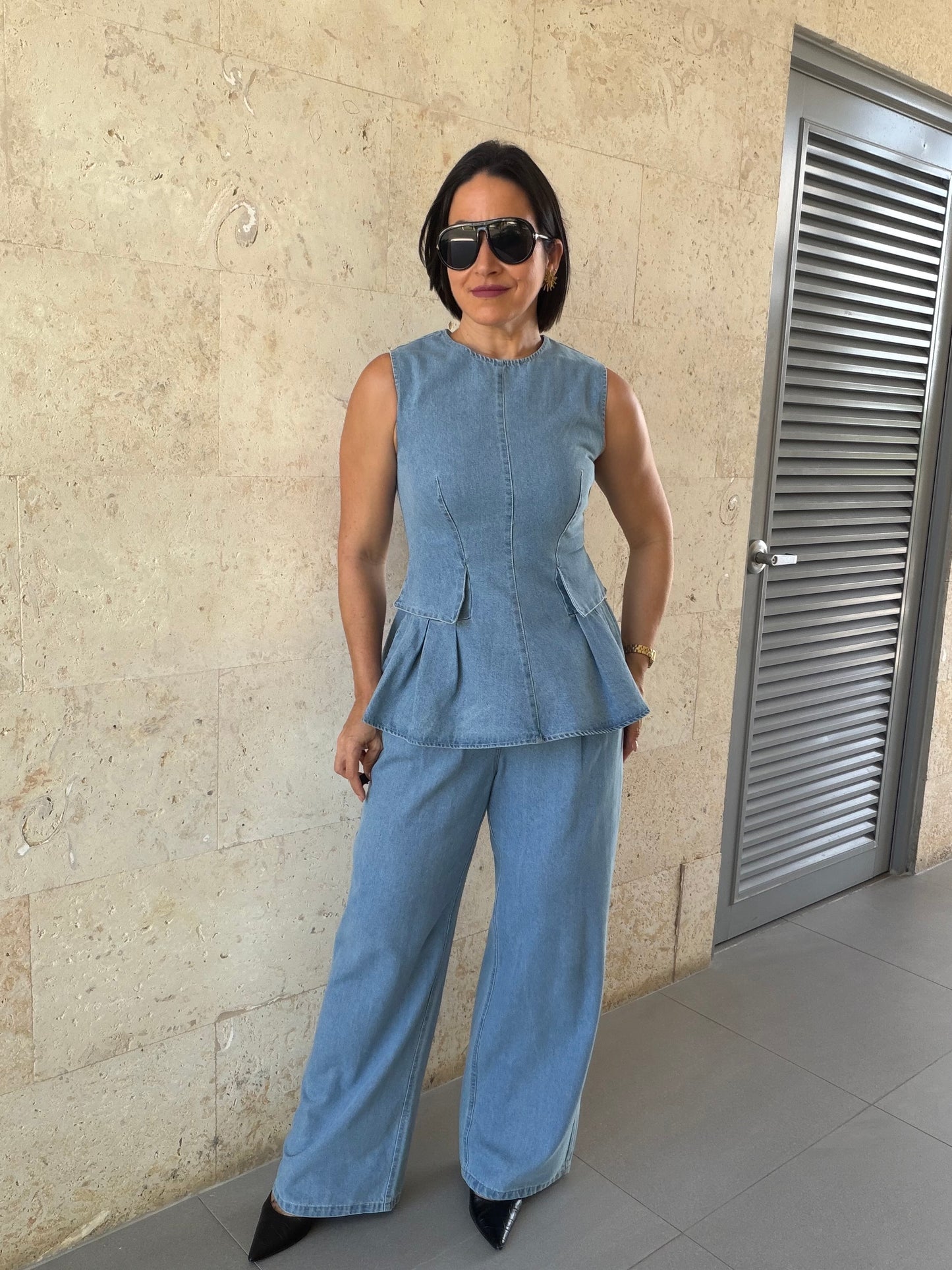 Fiorella Denim Set