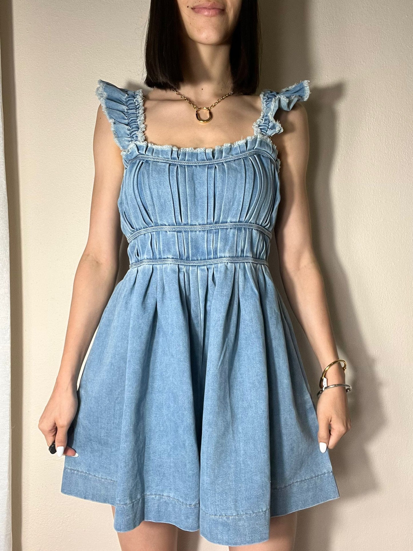 Mandy Denim Romper