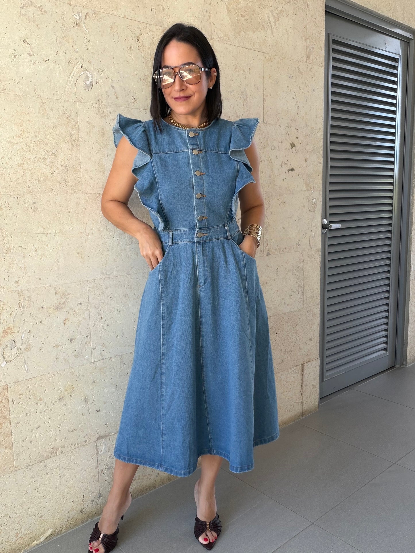 Florencia Denim Dress
