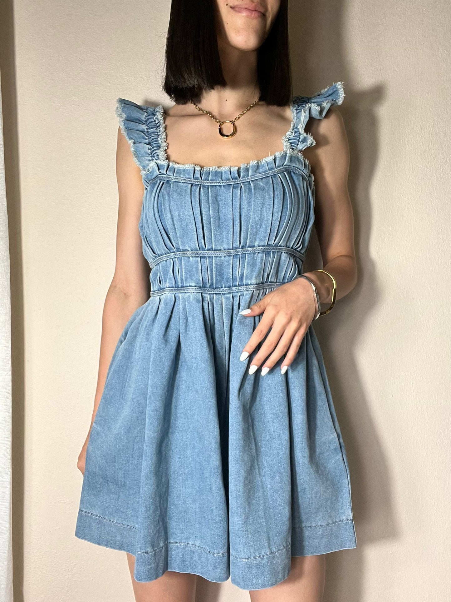 Mandy Denim Romper